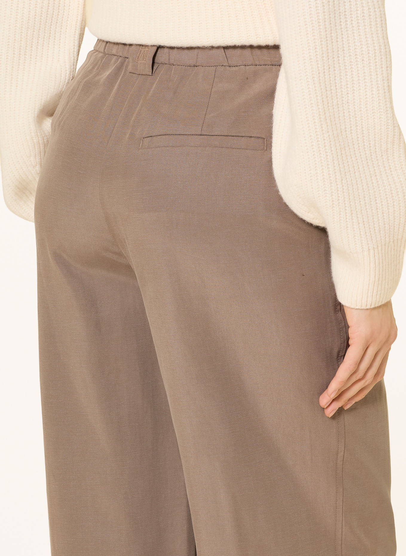 Marc O'Polo Kalhoty MINU BARREL: ČERNOŠEDÁ