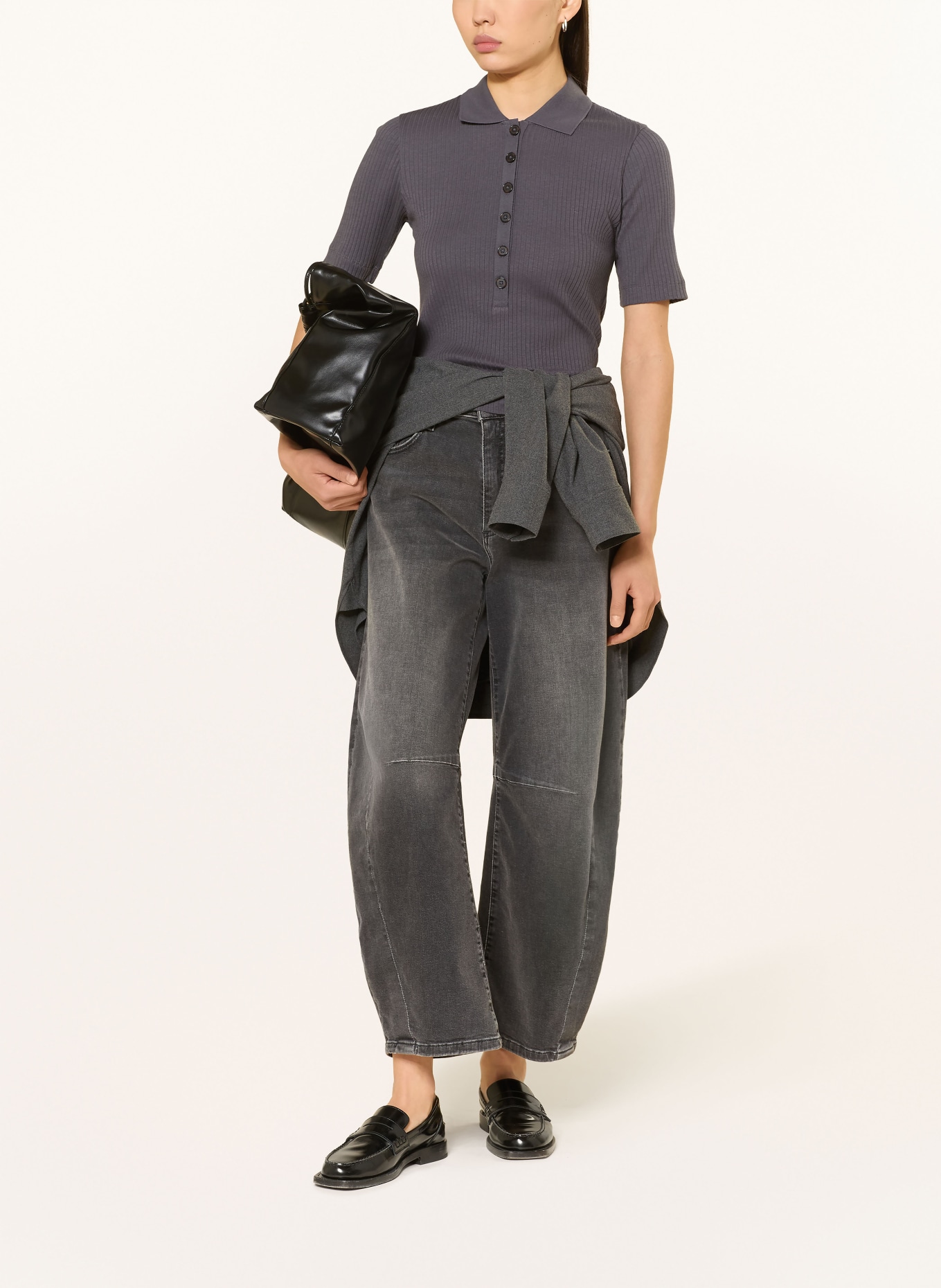 Marc O'Polo Jerseyové polo tričko: TMAVĚ ŠEDÁ