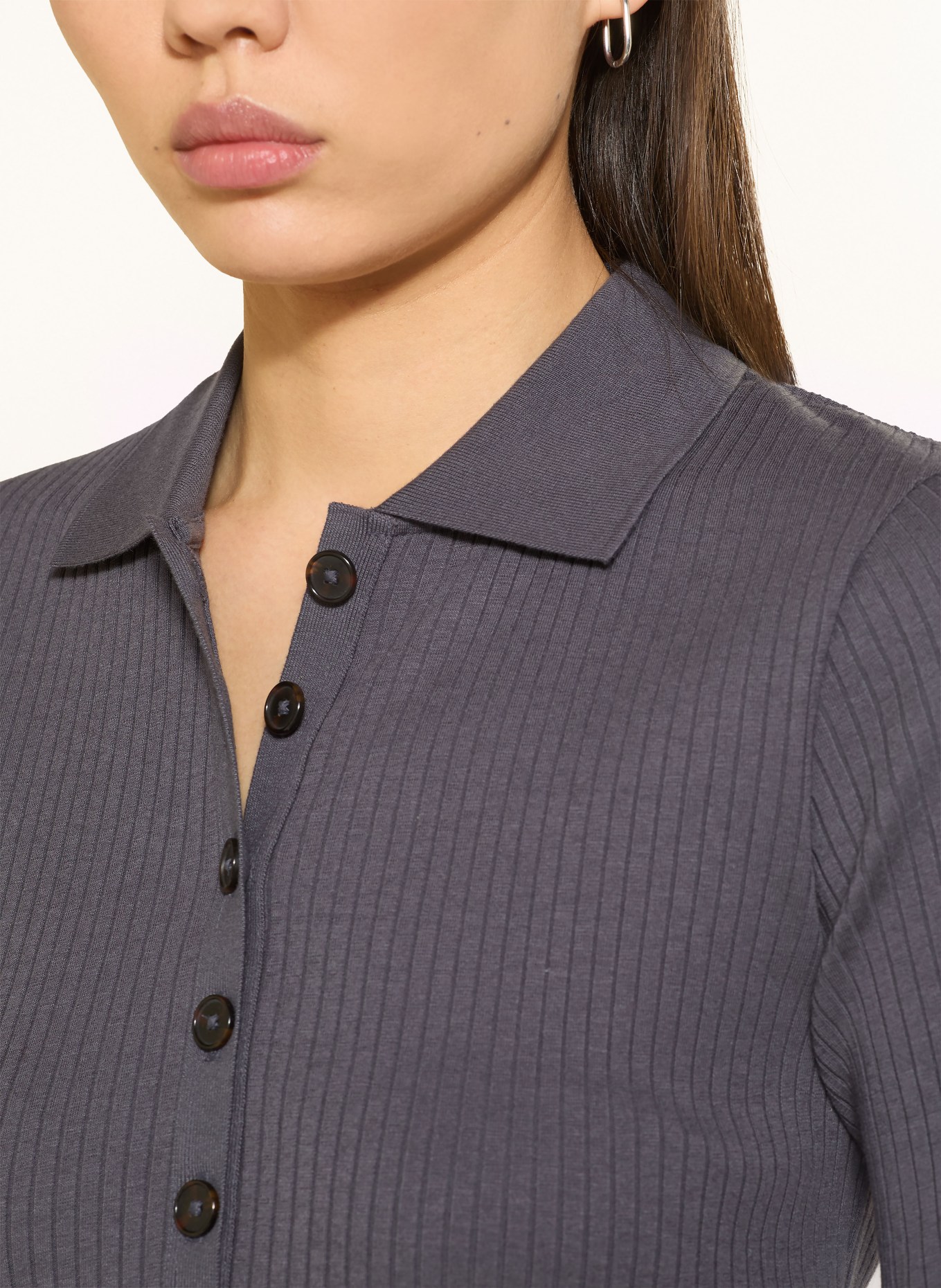 Marc O'Polo Jerseyové polo tričko: TMAVĚ ŠEDÁ