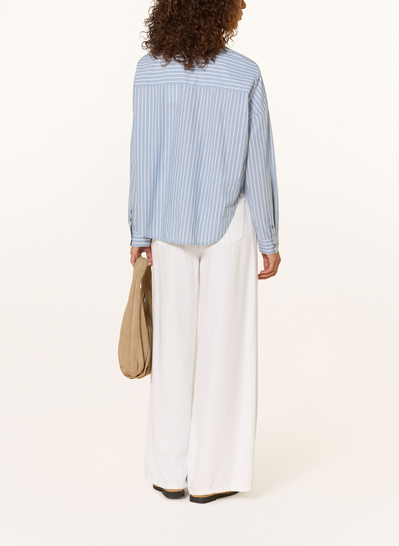 Marc O'Polo Hemdbluse: HELLBLAU / WEISS