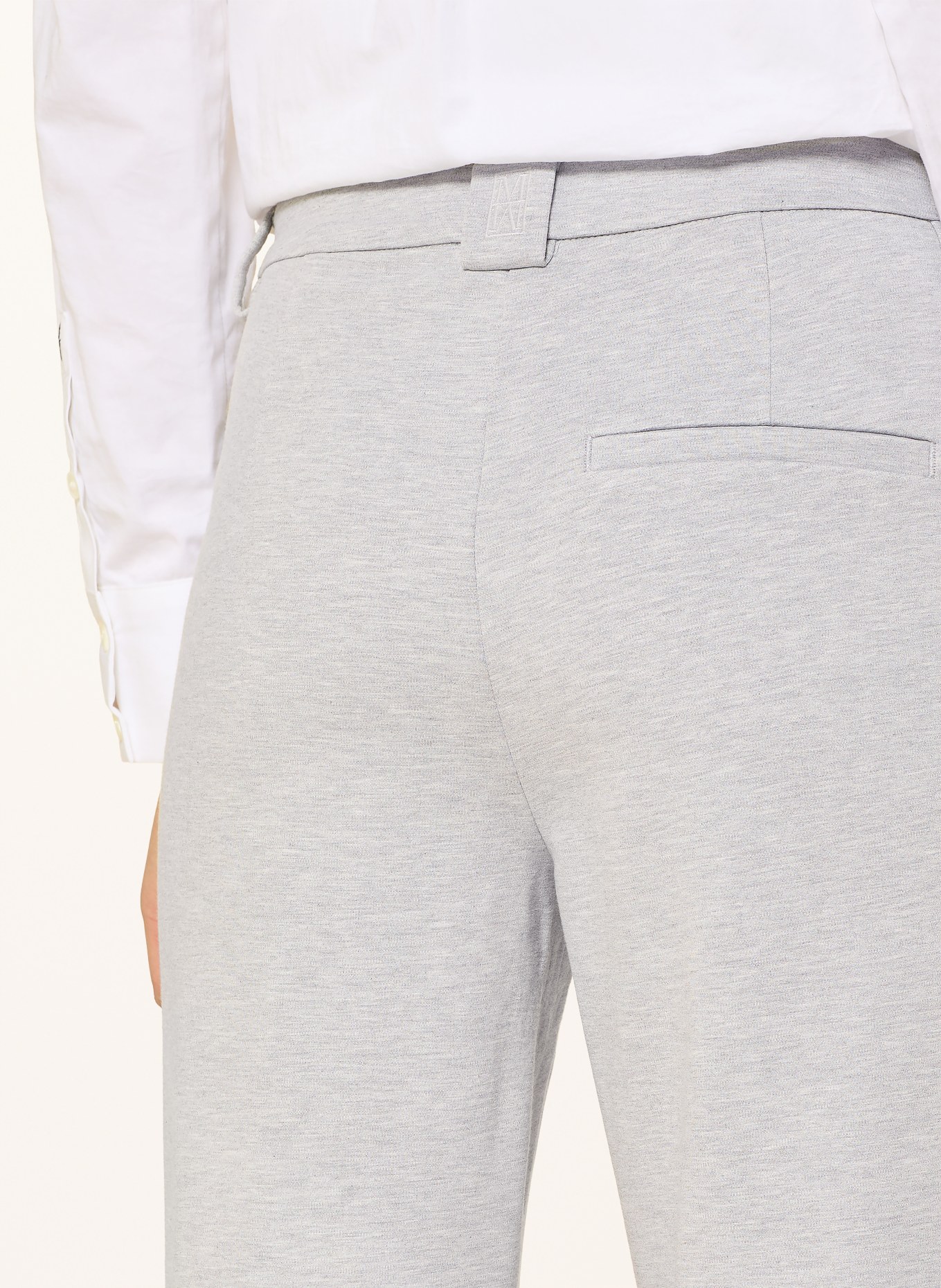 Marc O'Polo MALIN SLIM 7/8 jersey pants: 914 gravel grey melange
