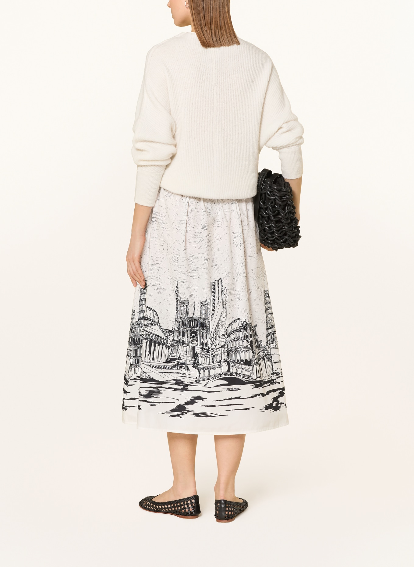 ANGOOR Sukně BIANCA: BÍLÁ / ČERNÁ