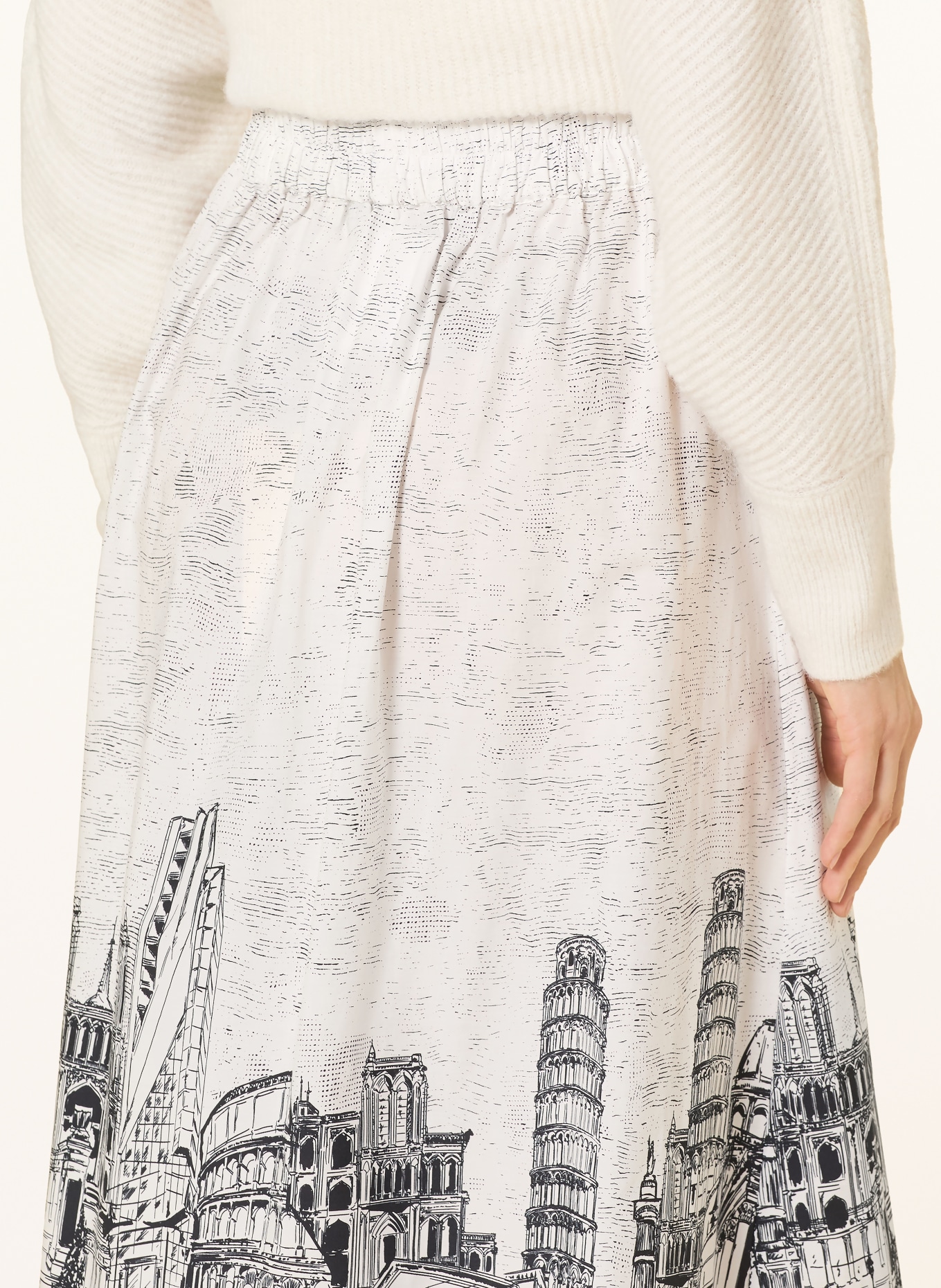 ANGOOR Sukně BIANCA: BÍLÁ / ČERNÁ