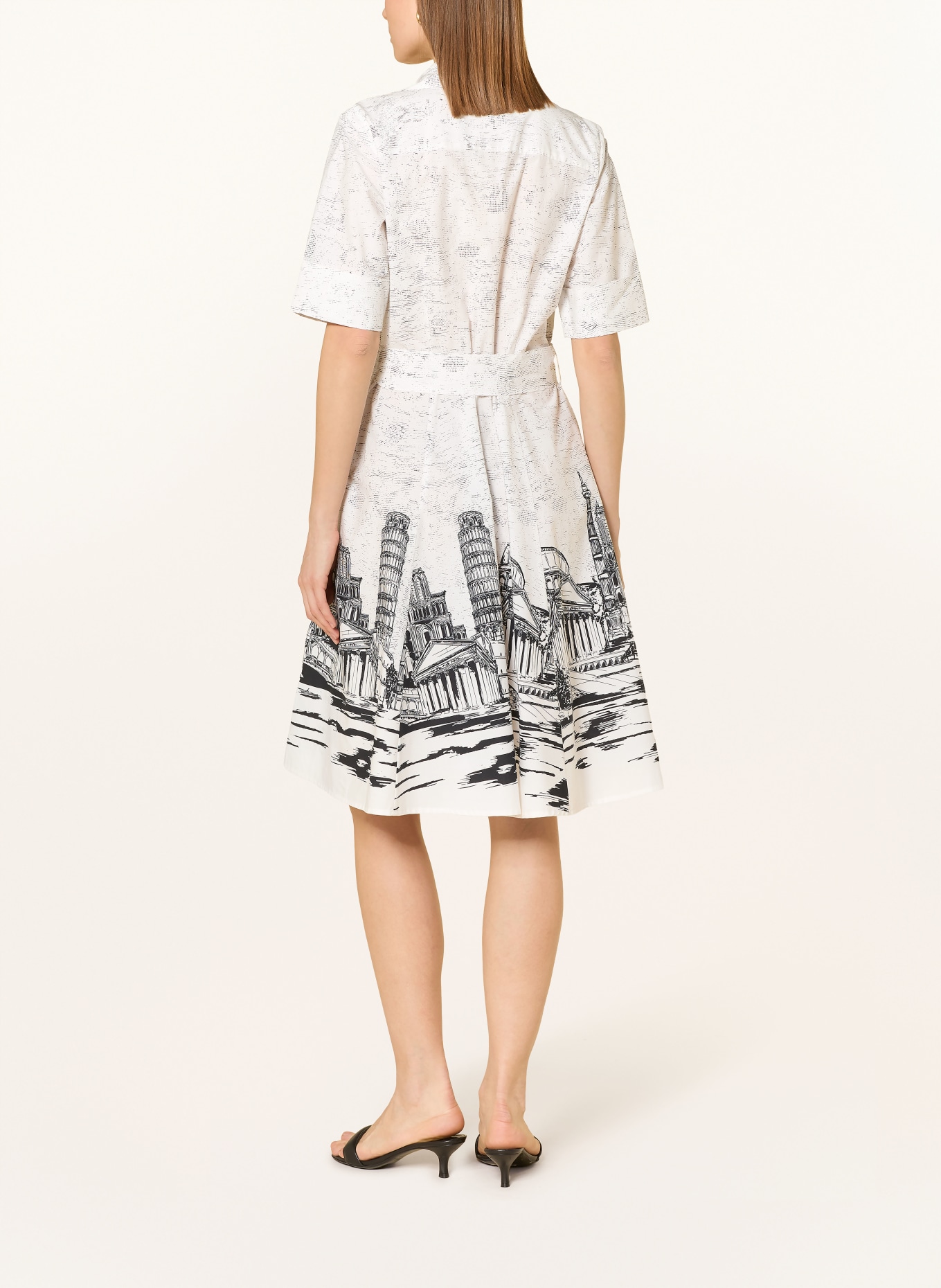 ANGOOR Hemdblusenkleid BEATA: WEISS / SCHWARZ