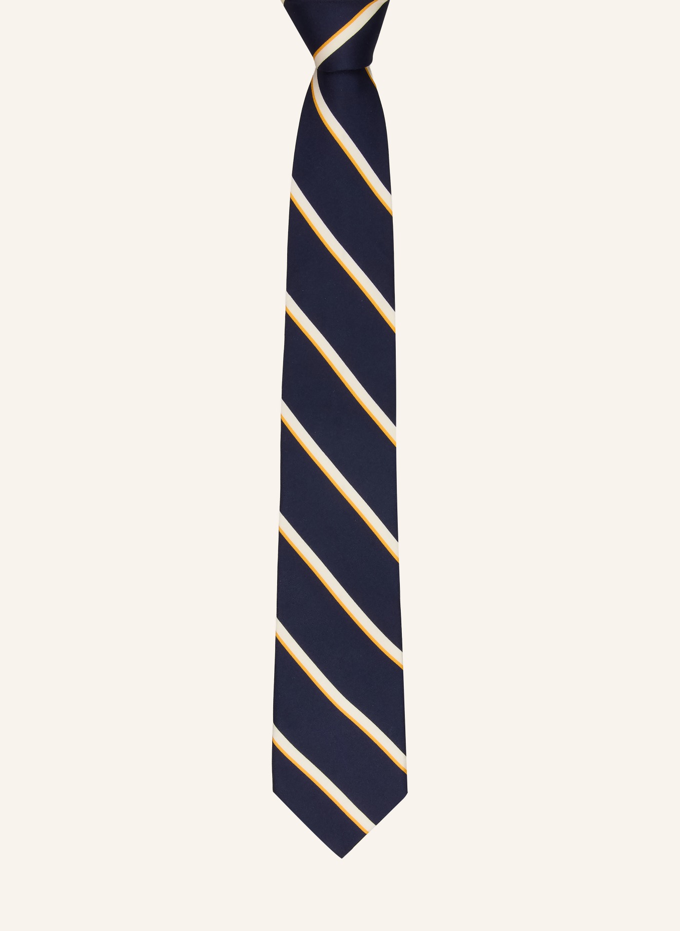 GANT necktie: DARK BLUE / CREAM / DARK YELLOW