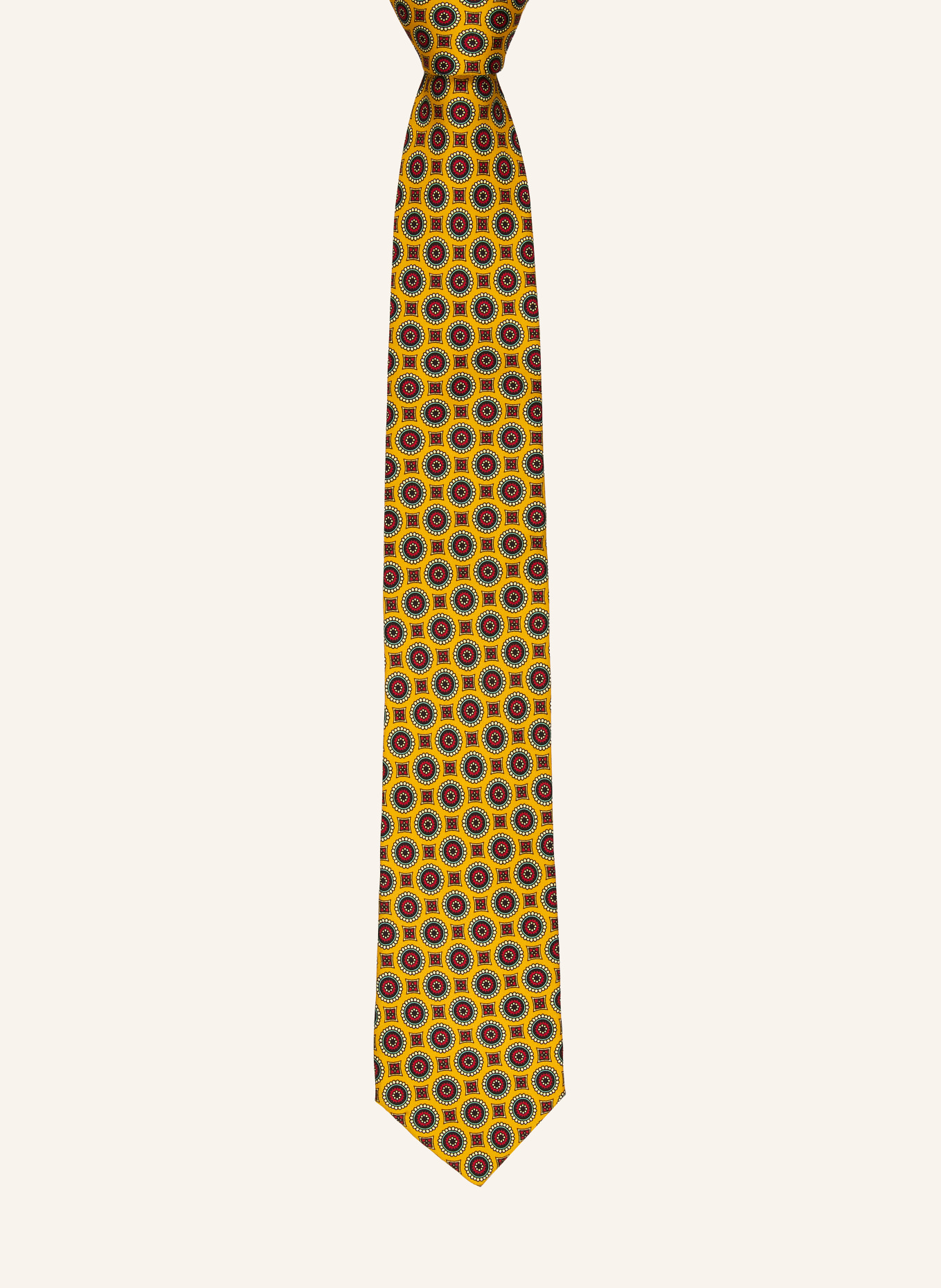 GANT necktie: DARK YELLOW / DARK RED / BLACK