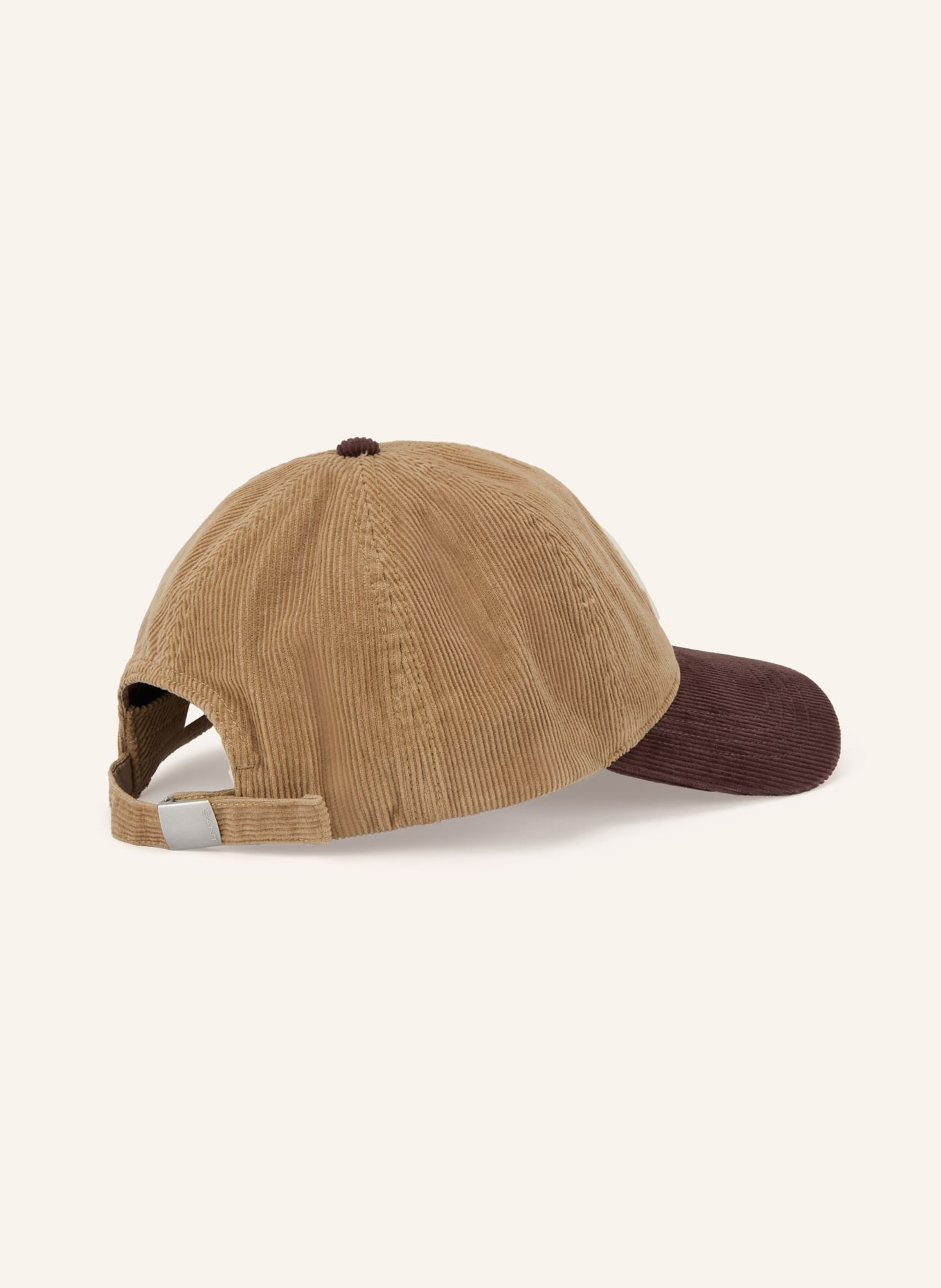 GANT Cord cap: CAMEL / DARK BROWN