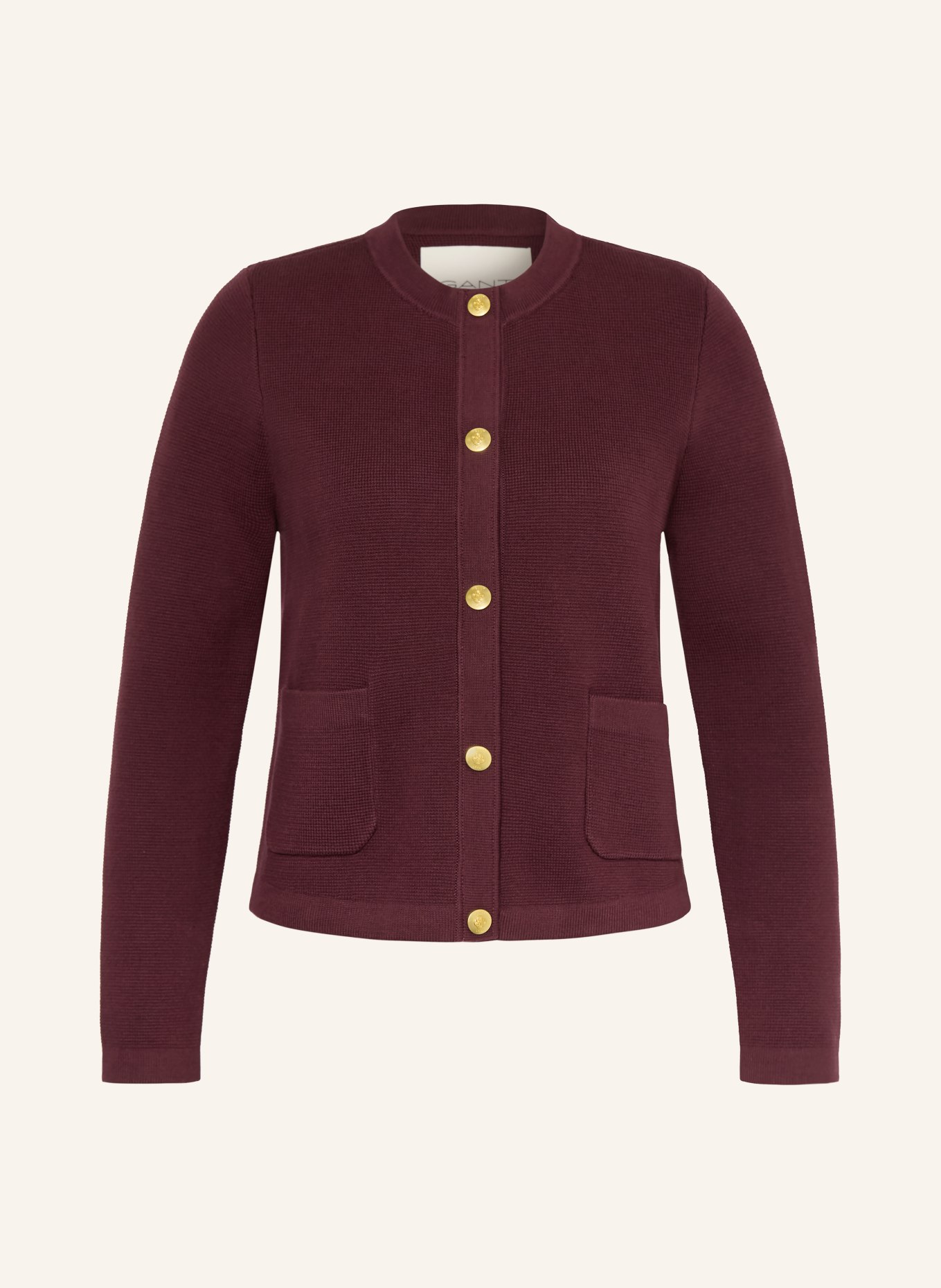 GANT vest: DONKERROOD