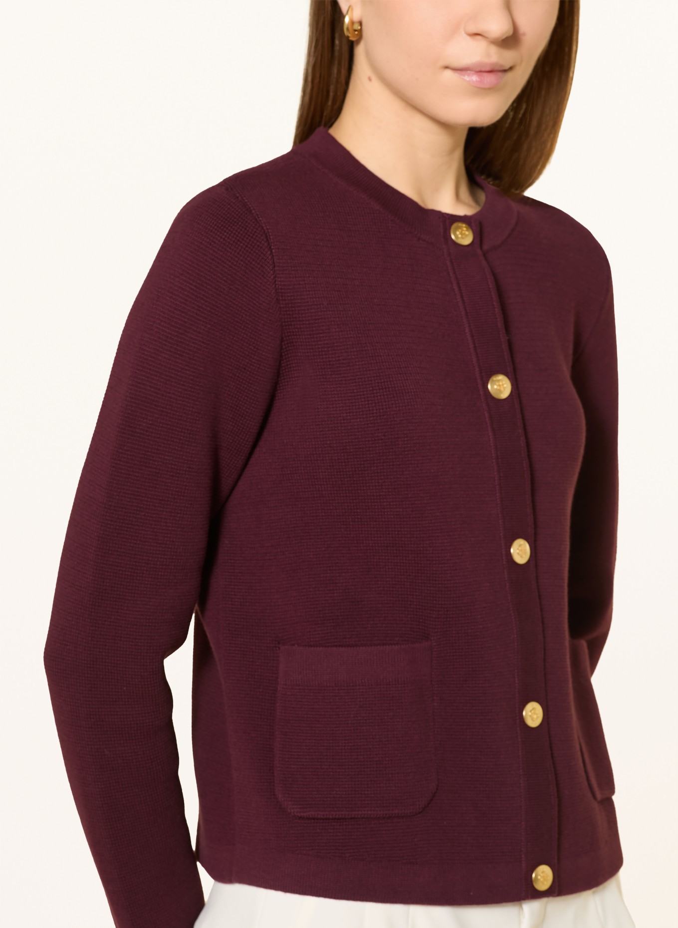 GANT vest: DONKERROOD