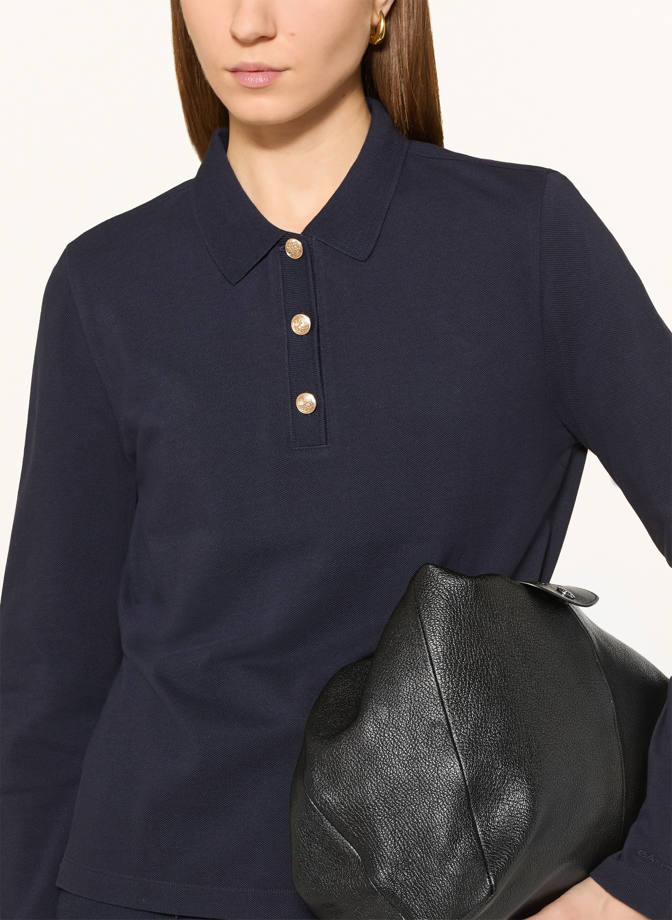 GANT Polo piqué: BLEU FONCÉ