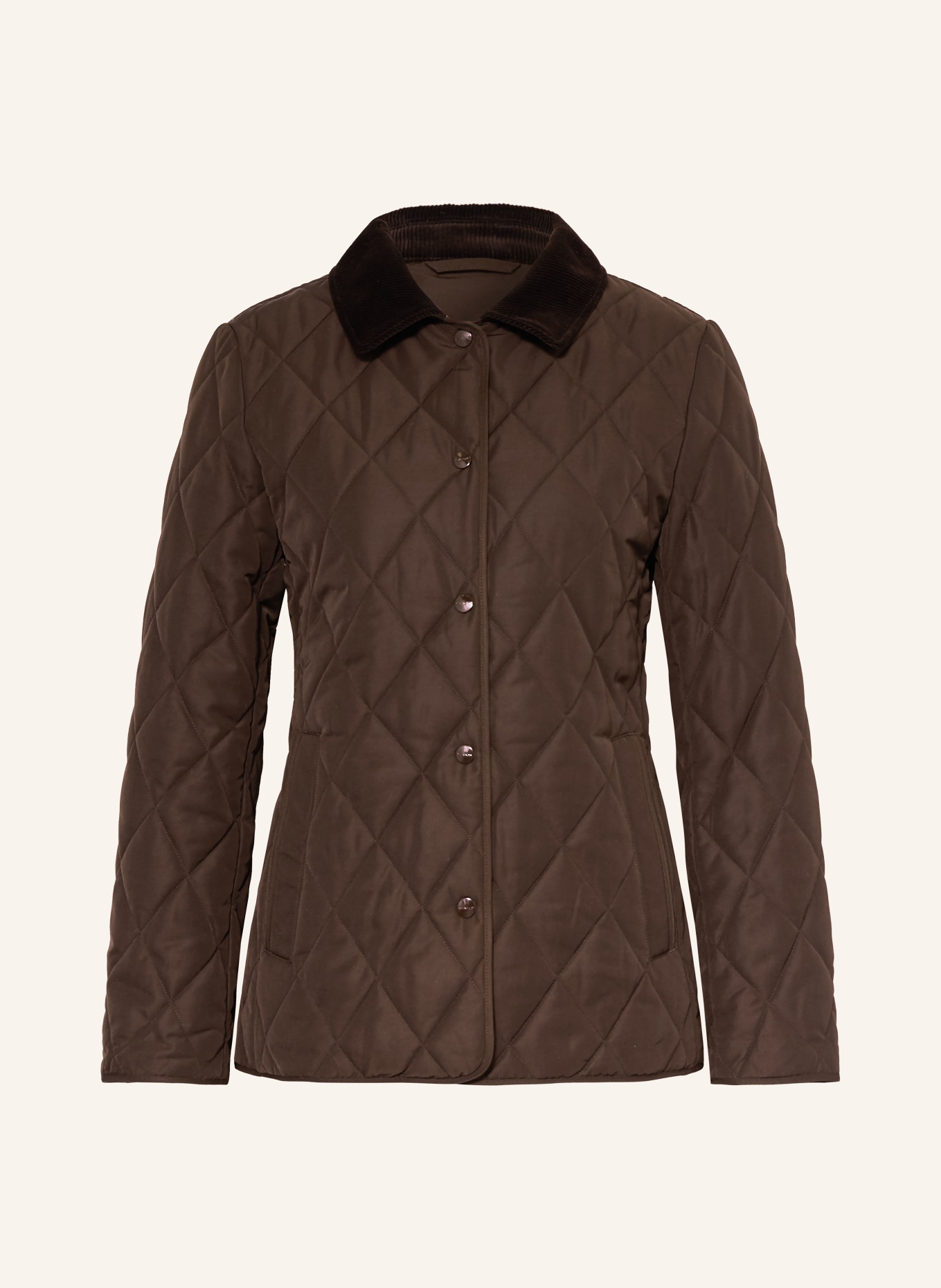 GANT Quiltad jacka: MÖRKBRUN