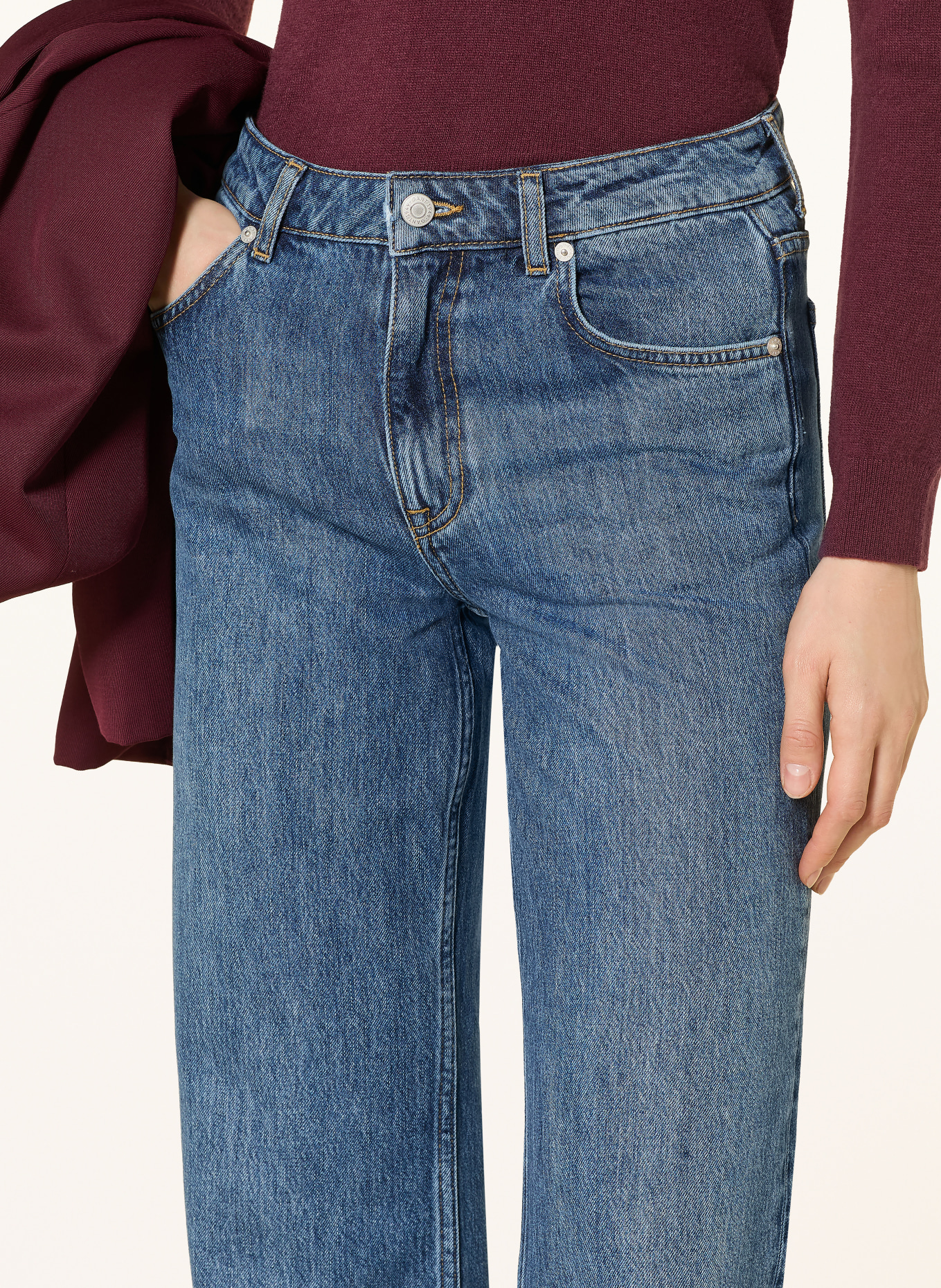 GANT Straight jeans: 971 mid blue worn in