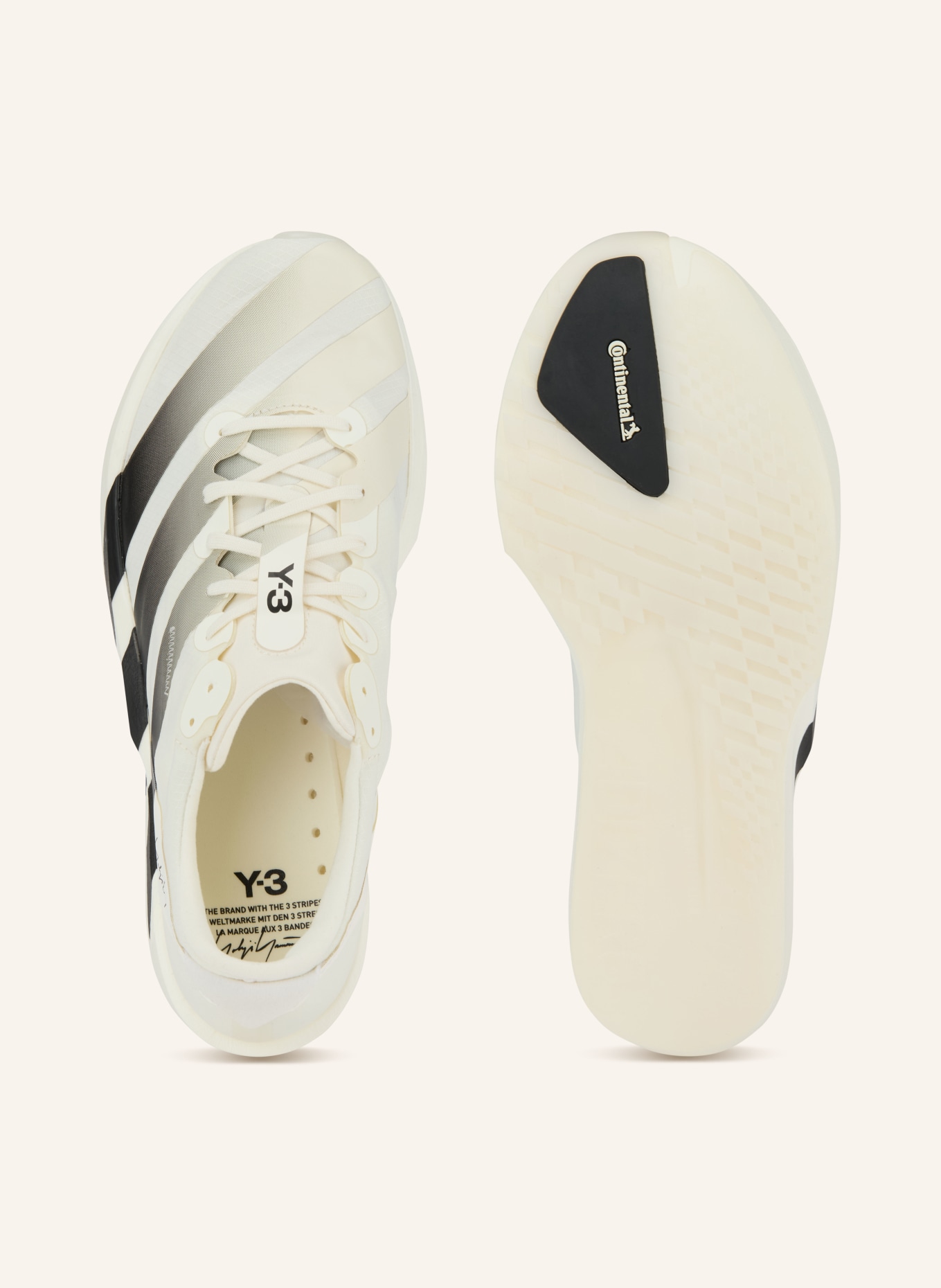 Y-3 Laufschuhe Y-3 ADIOS 9: CREME / SCHWARZ