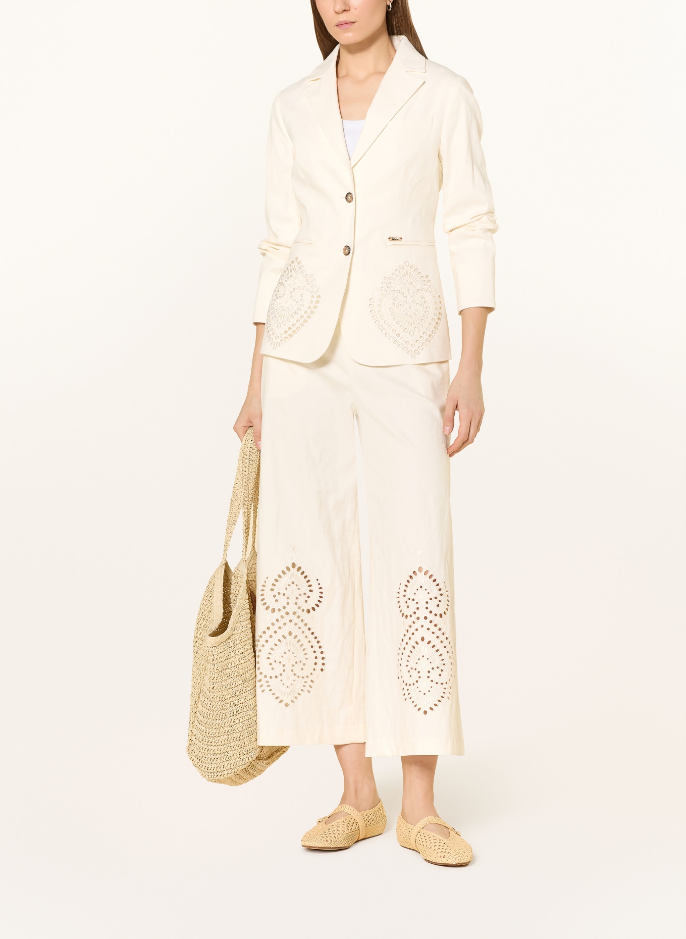 Luis Trenker Žakárový blejzr LUREGLA: KRÉMOVÁ