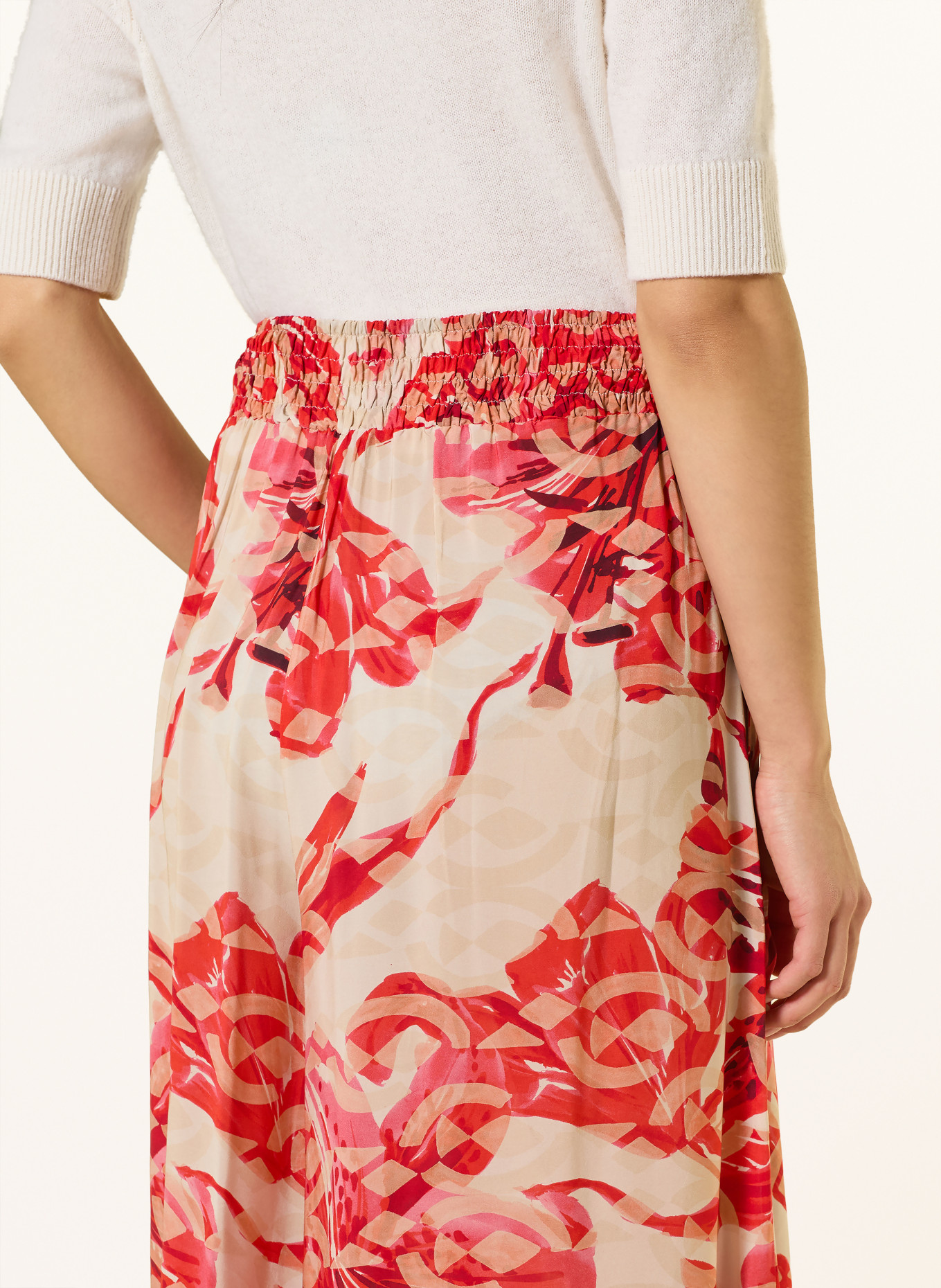 ELENA MIRO Culotte: ROT / BEIGE / CREME