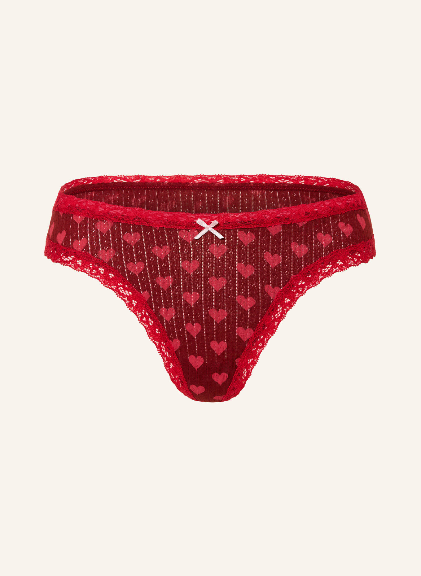 SKIMS String LIGHTWEIGHT COTTON: BRICK HEART HALFDROP