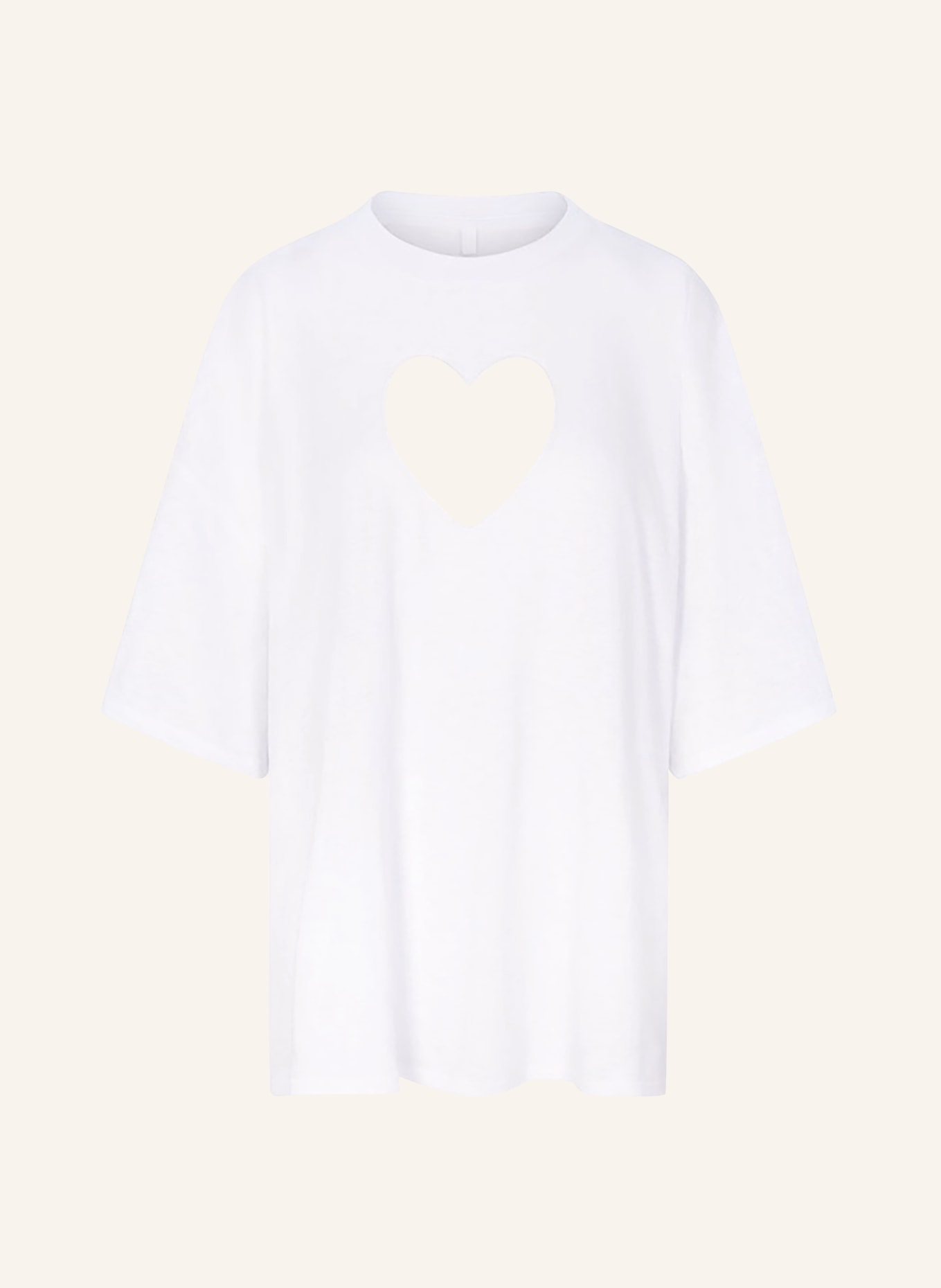 SKIMS Lounge-Shirt WORN IN JERSEY mit Cut-Out: SNOW