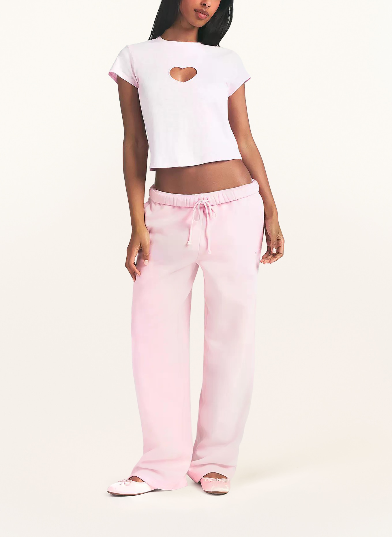 SKIMS Lounge shirt WORN IN JERSEY: BABY PINK