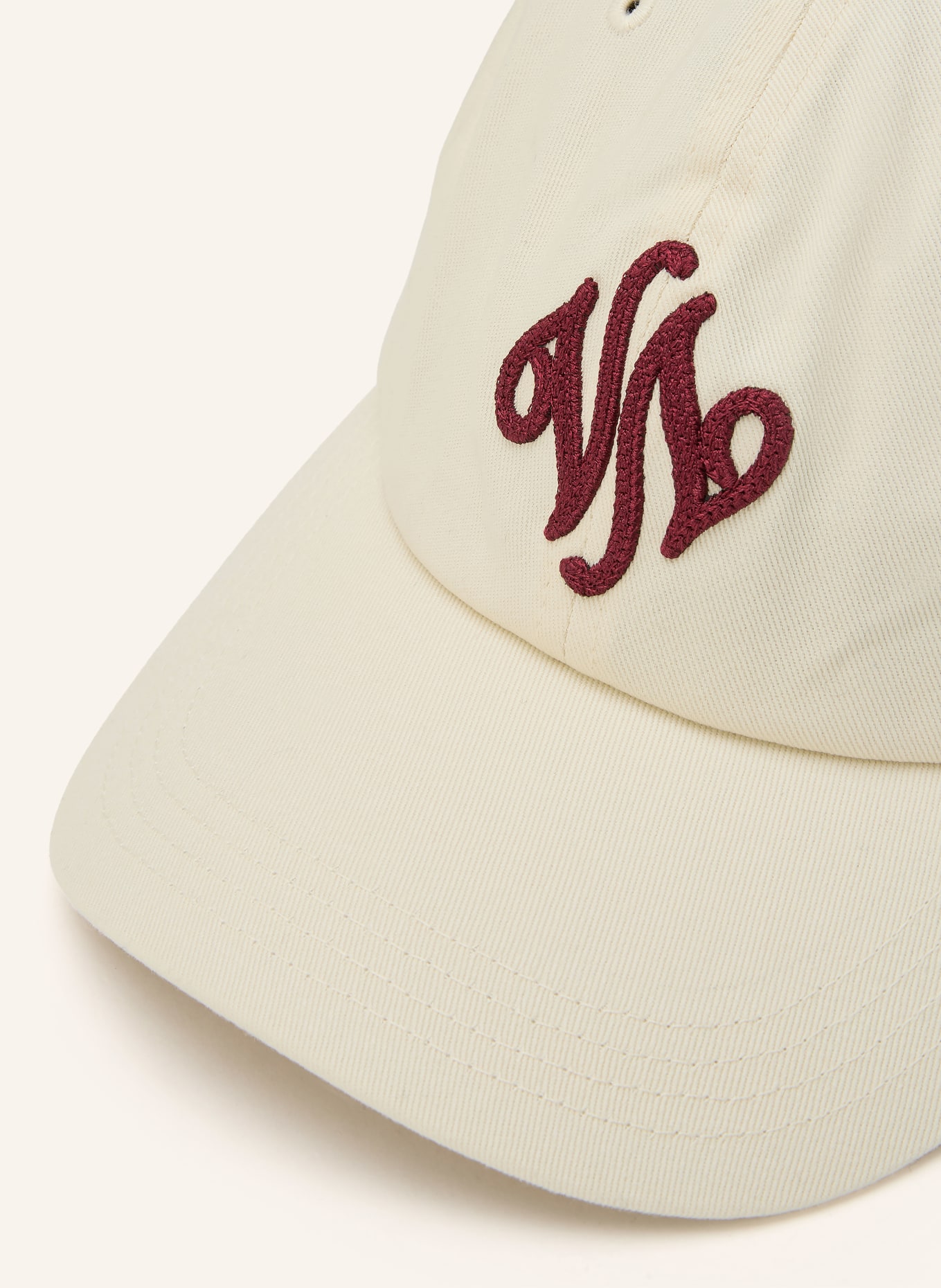 VARLEY Cap MELVIN: CREME / DUNKELROT
