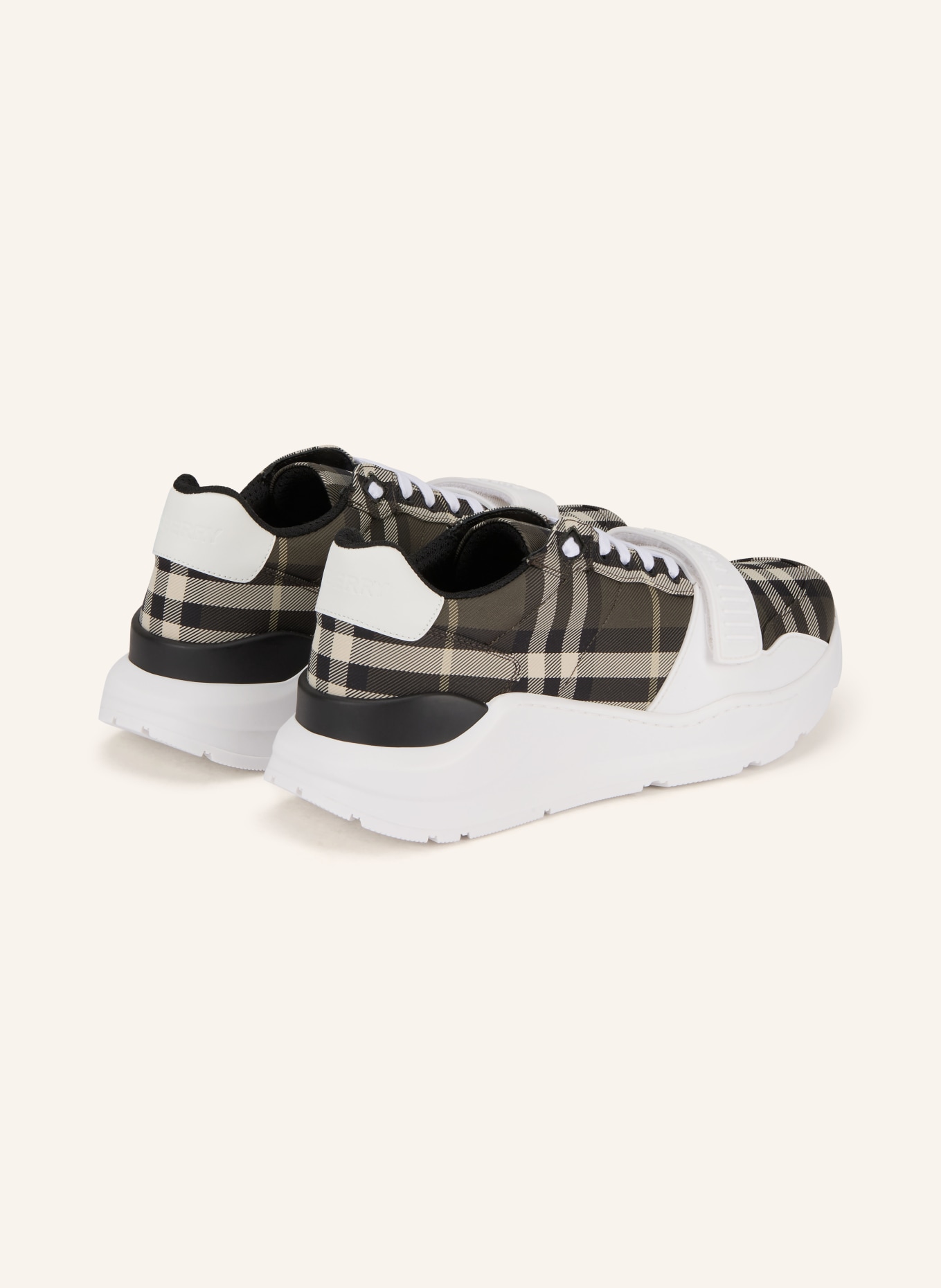 BURBERRY sneaker: KHAKI / WHITE / BLACK