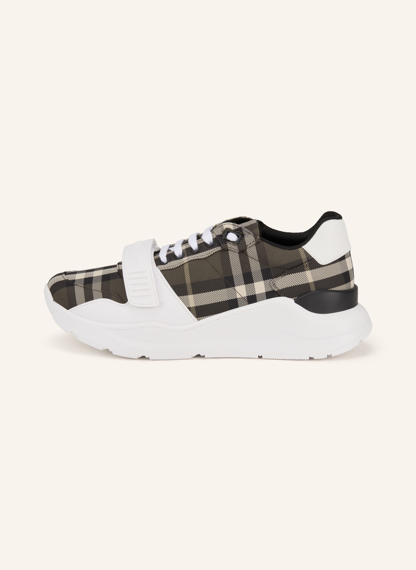 BURBERRY sneaker: KHAKI / WHITE / BLACK