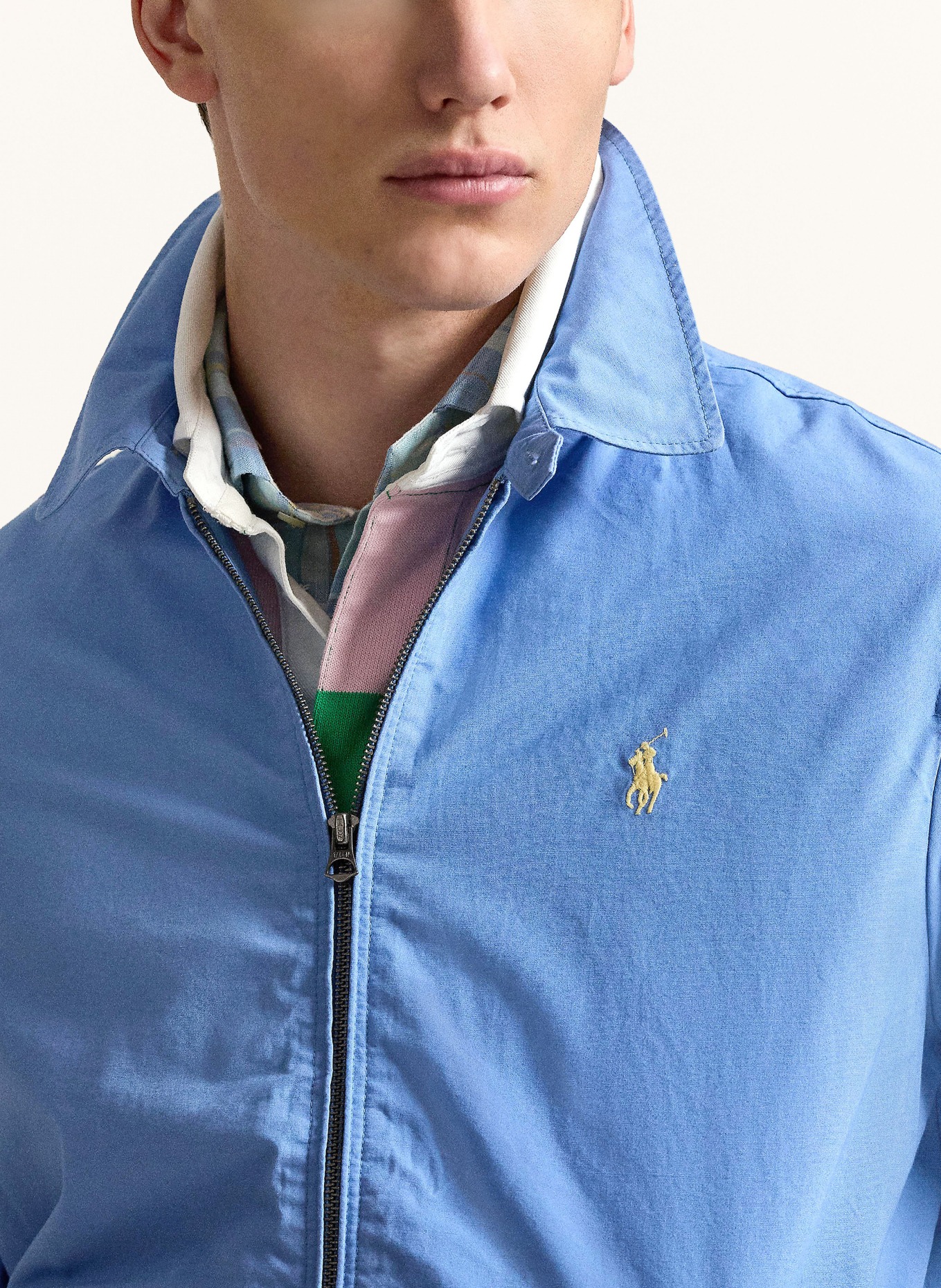 POLO RALPH LAUREN Blouson: HELLBLAU / HELLGELB