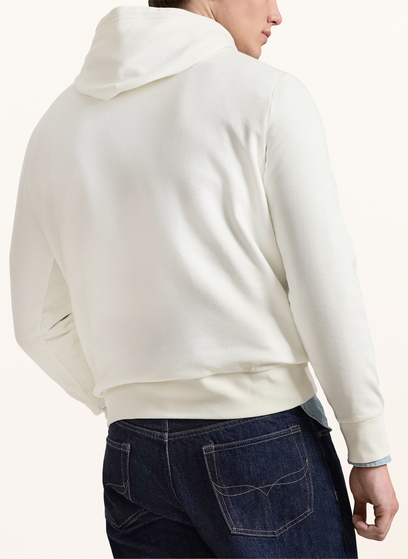 POLO RALPH LAUREN Hoodie: ECRU