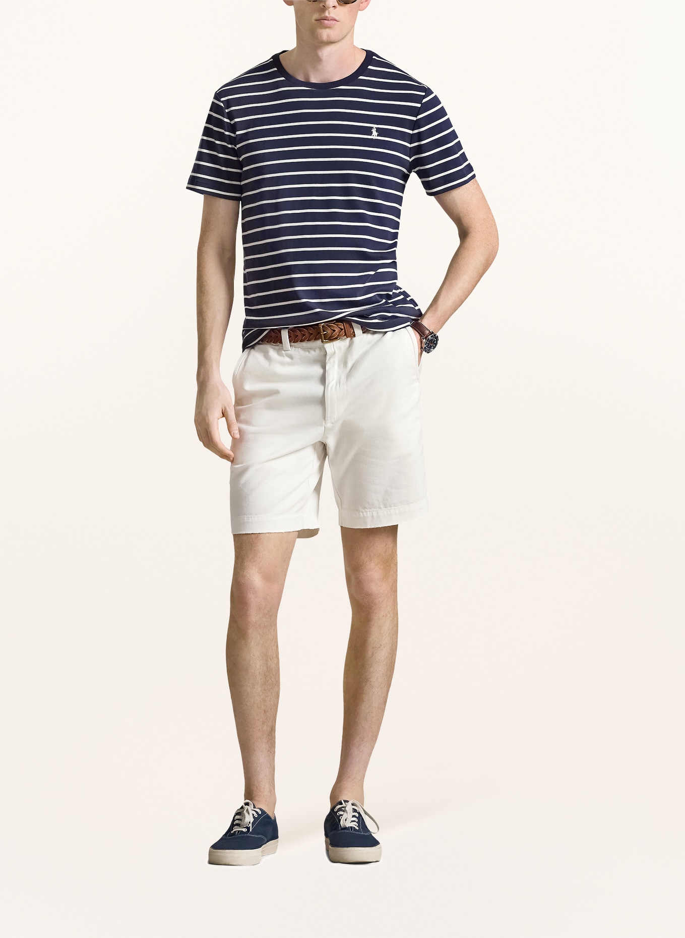 POLO RALPH LAUREN T-Shirt: DUNKELBLAU / WEISS