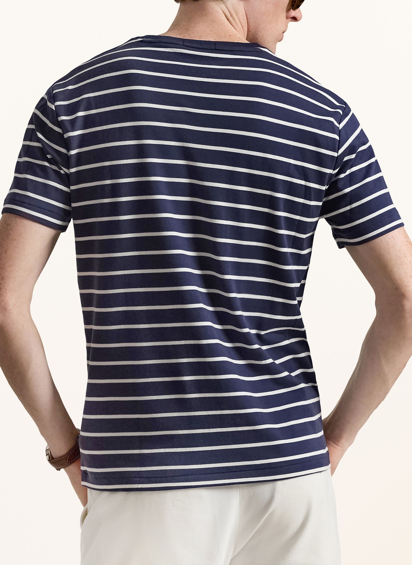 POLO RALPH LAUREN T-Shirt: DUNKELBLAU / WEISS
