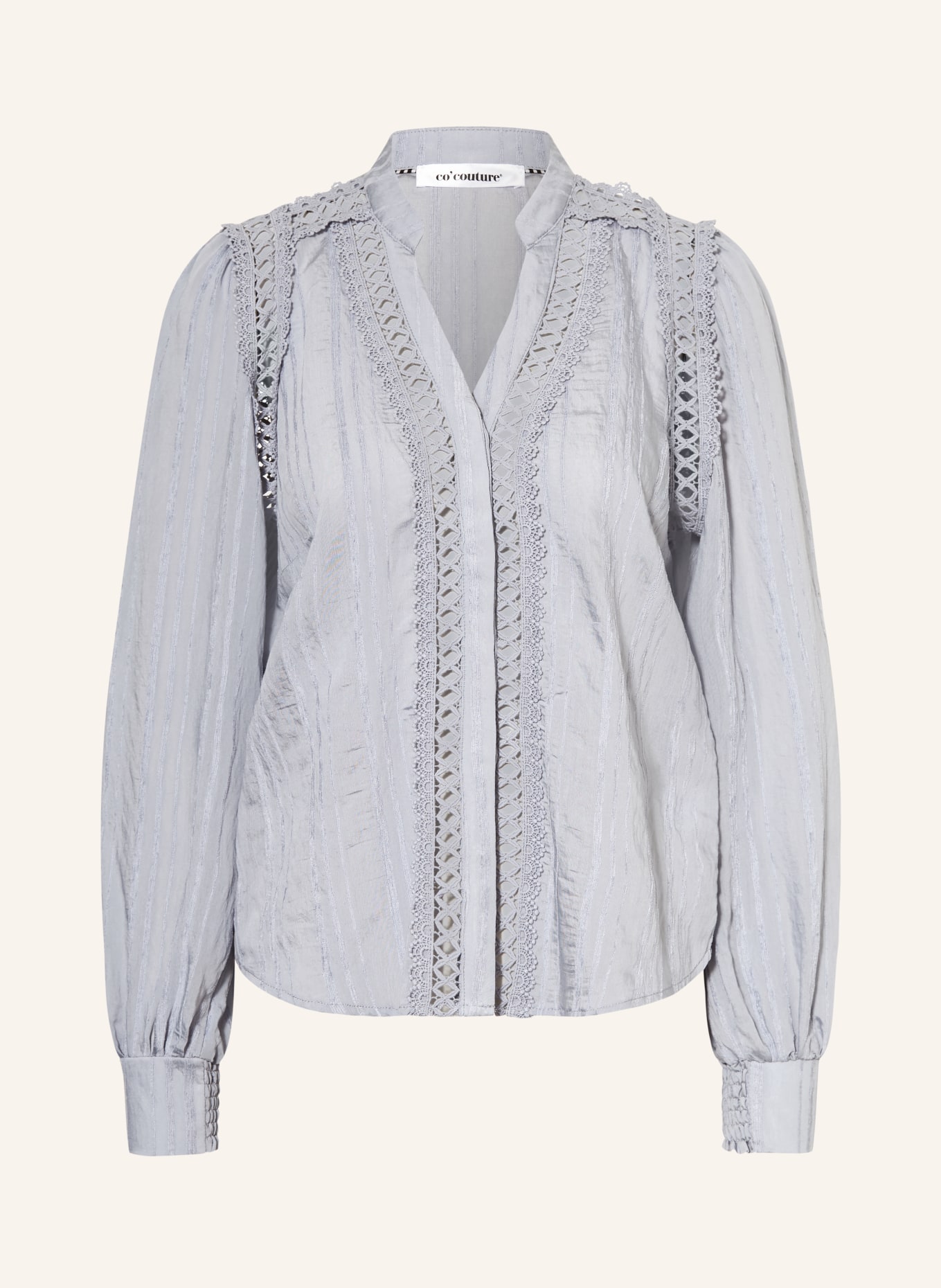 co'couture Blůza KESICC s krajkou: TMAVĚ MODRÁ