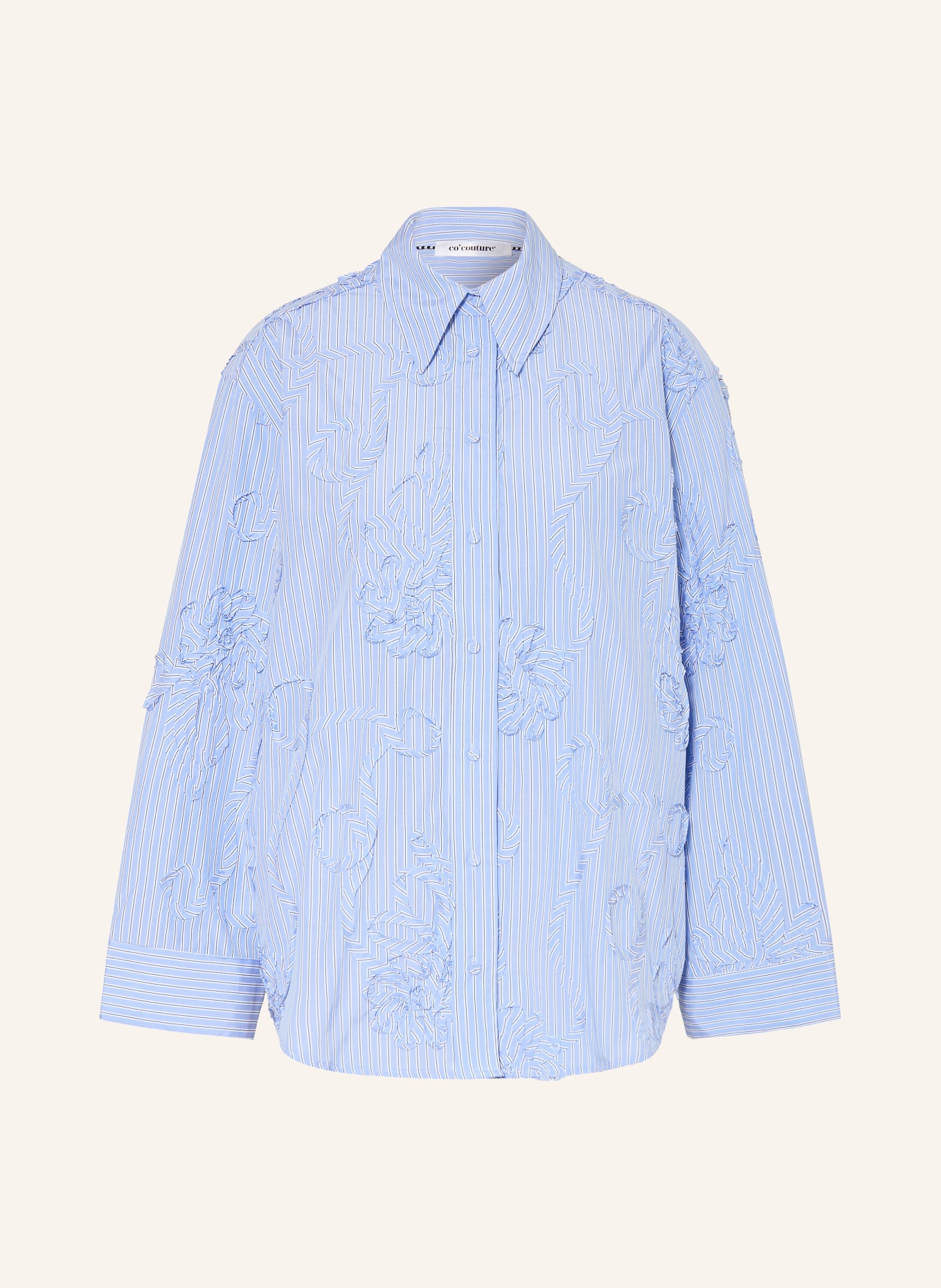 co'couture Shirt blouse XAVIERCC: LIGHT BLUE / DARK BLUE / WHITE