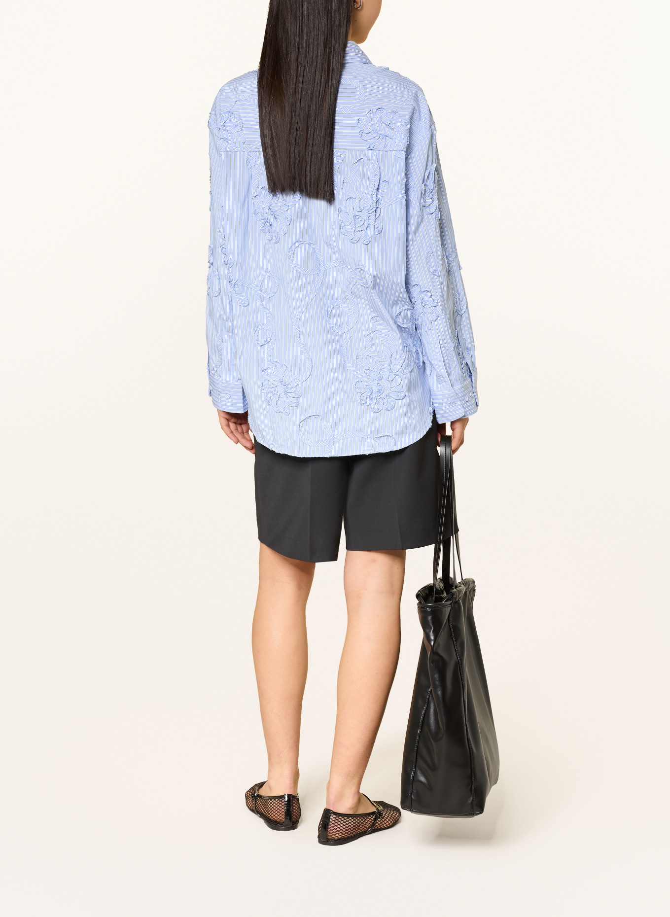 co'couture Shirt blouse XAVIERCC: LIGHT BLUE / DARK BLUE / WHITE