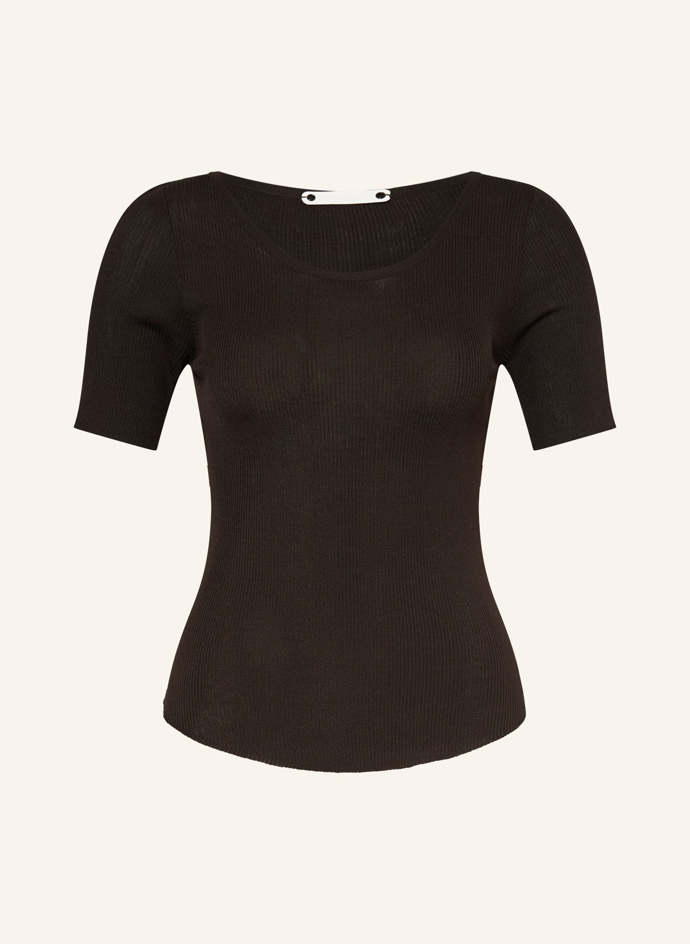 co'couture Tričko: TMAVĚ HNĚDÁ