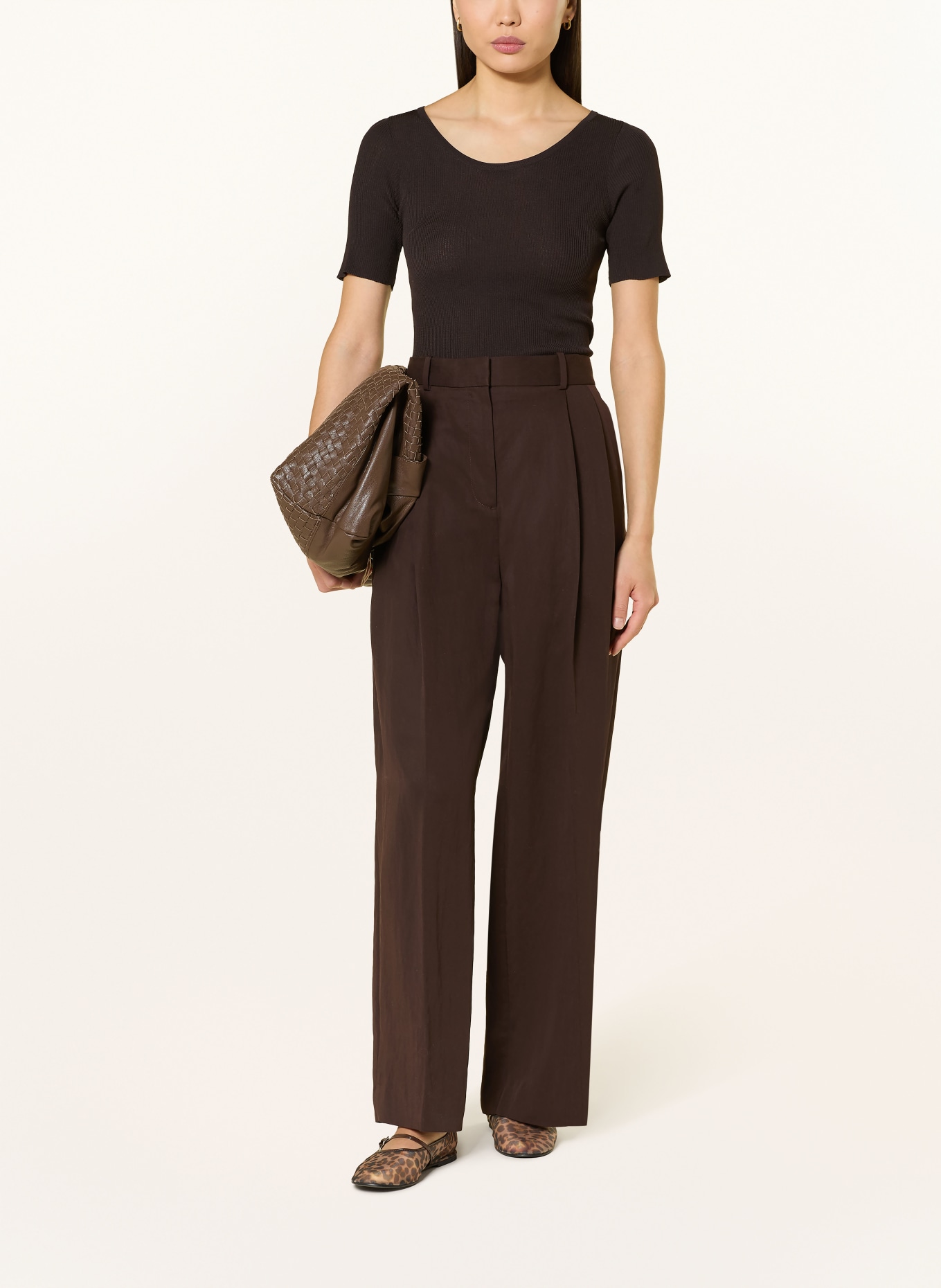 co'couture Tričko: TMAVĚ HNĚDÁ