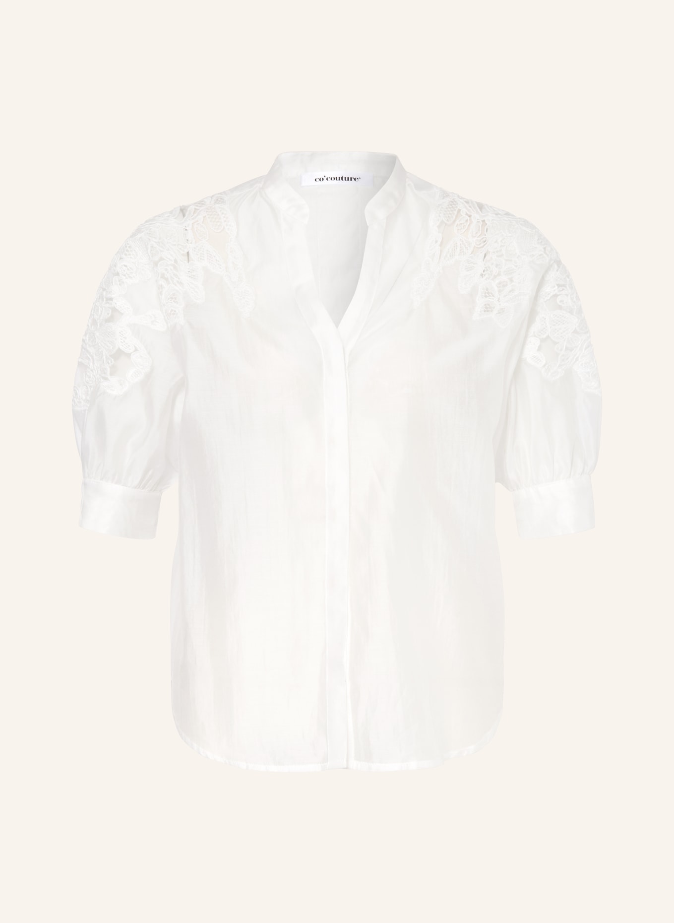 co'couture Blouse with embroidery: WHITE