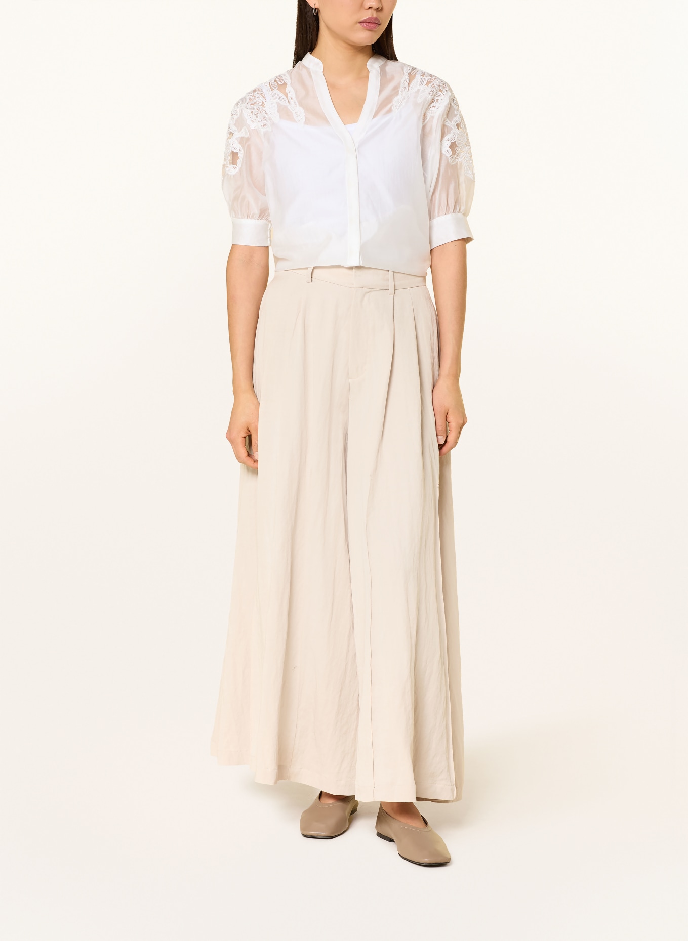 co'couture Blouse with embroidery: WHITE