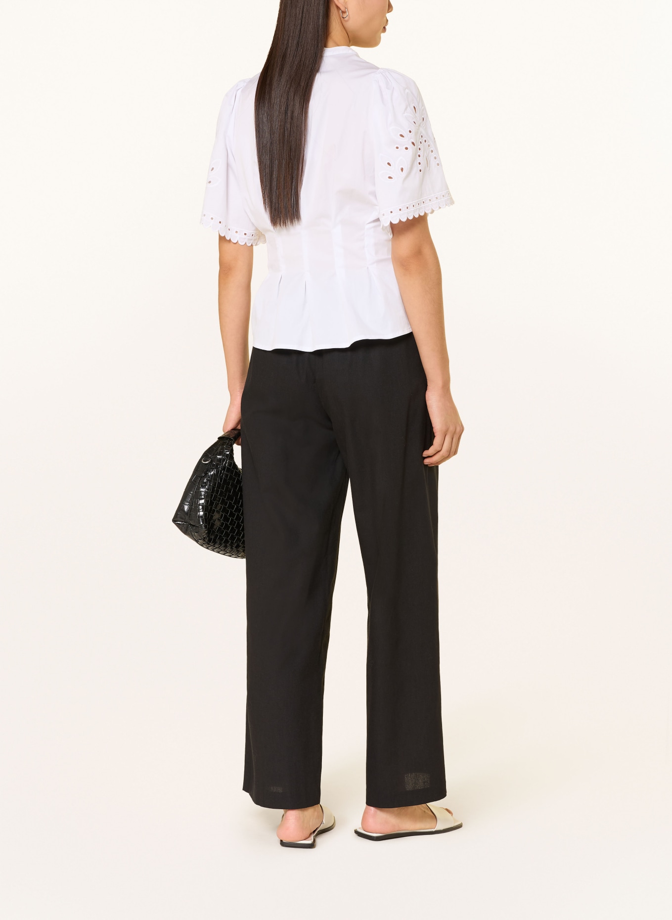 co'couture Bluse mit Stickereien: WEISS