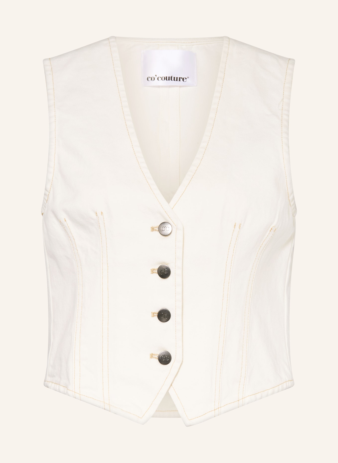 co'couture Blazer vest: CREAM