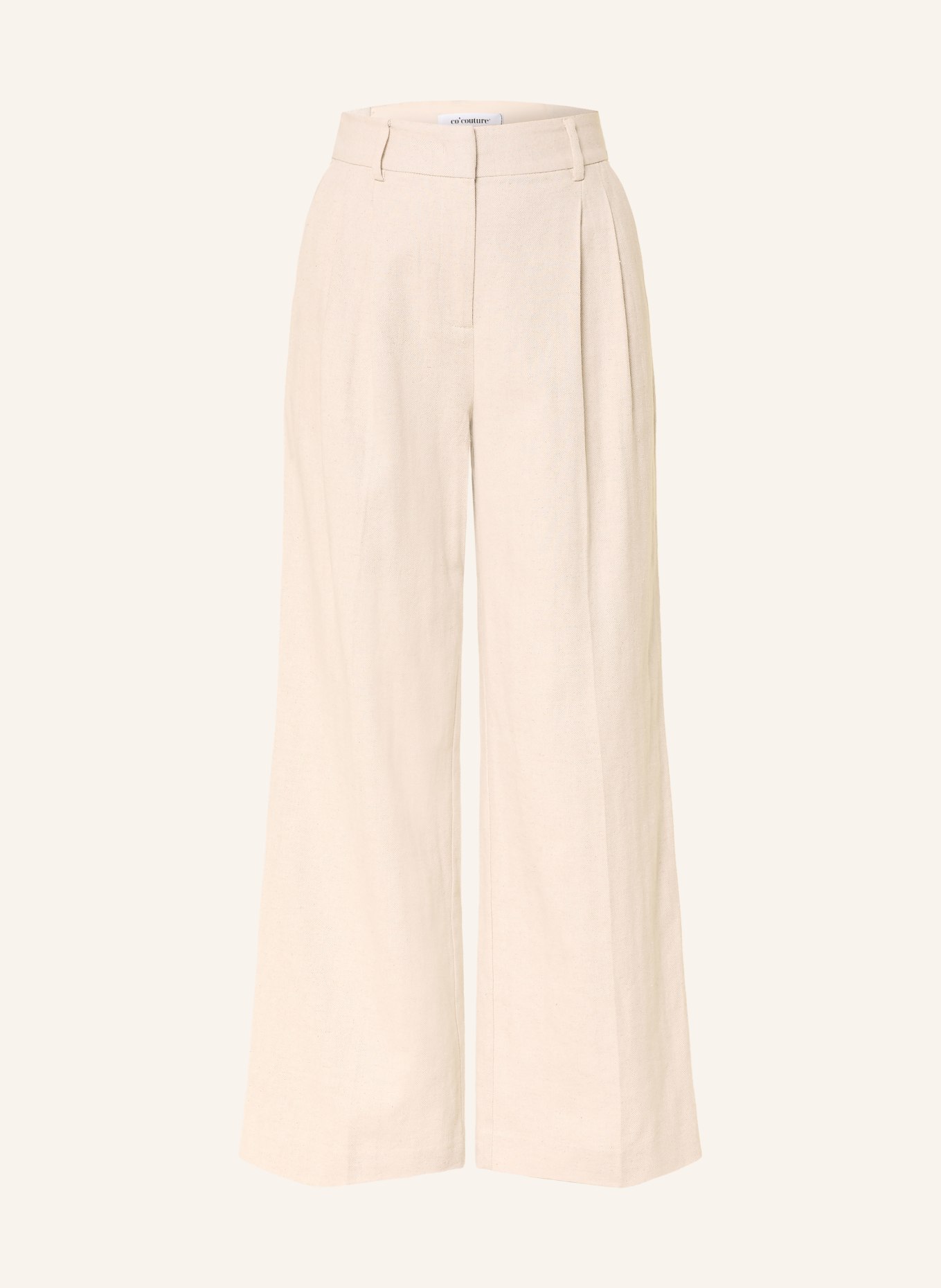 co'couture Marlene kalhoty s lnem: SVĚTLE HNĚDÁ