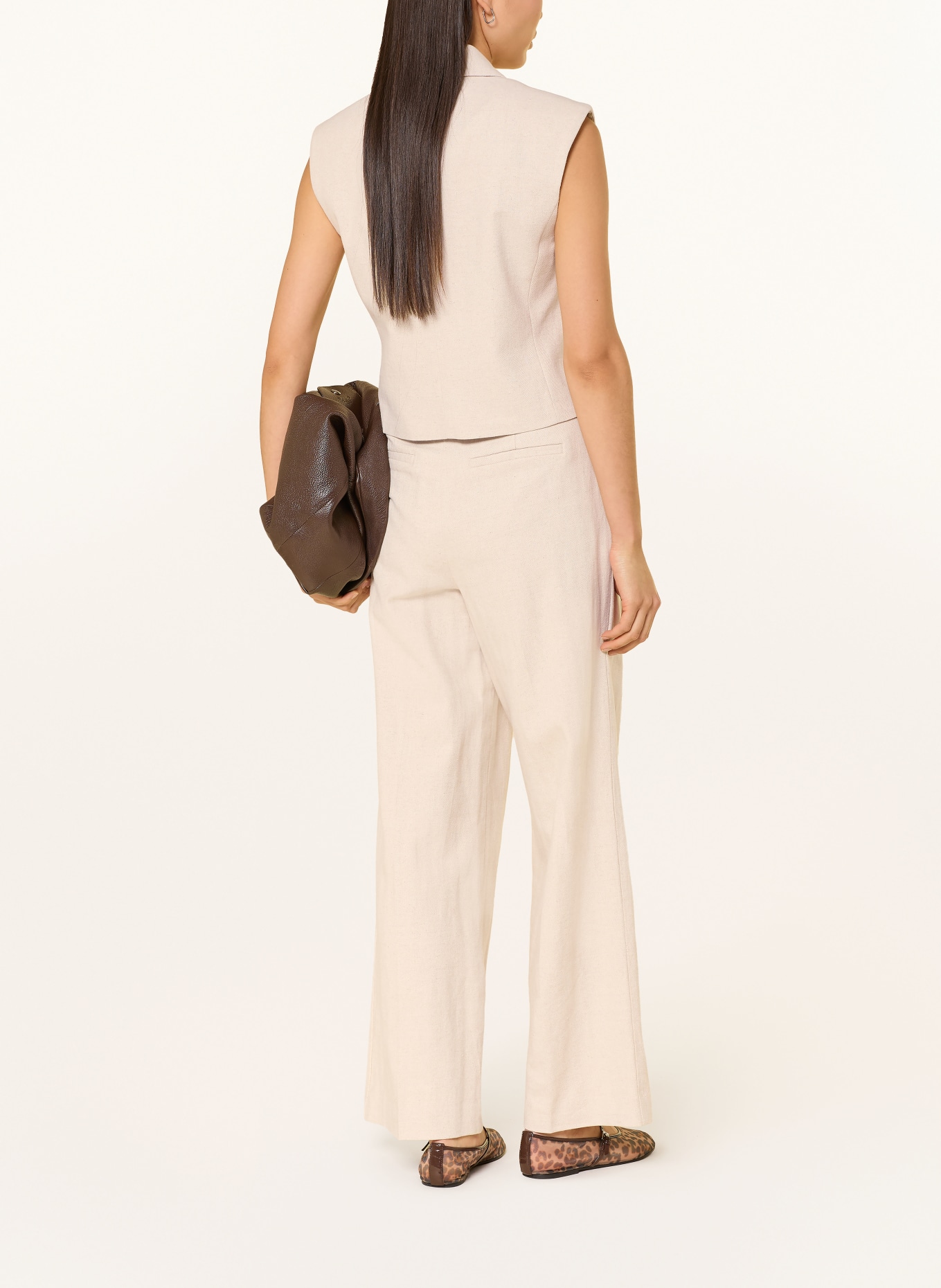 co'couture Marlene kalhoty s lnem: SVĚTLE HNĚDÁ