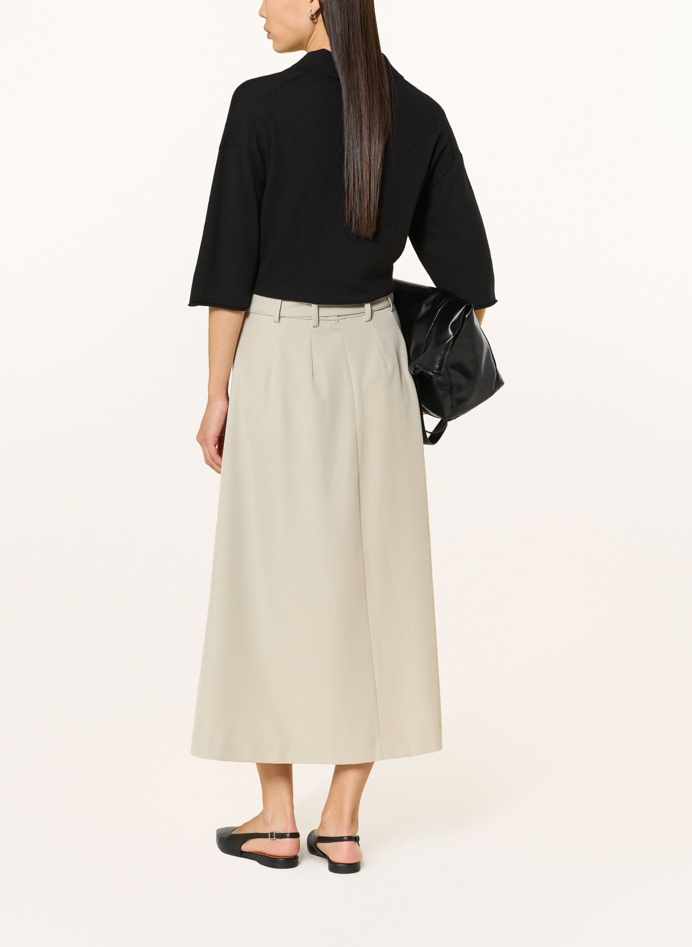 co'couture jupe plissée: MARRON CLAIR