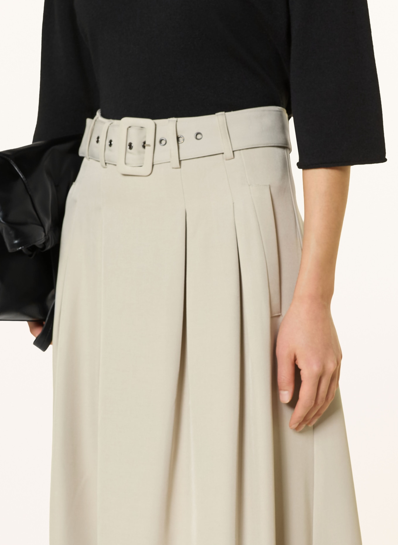 co'couture jupe plissée: MARRON CLAIR