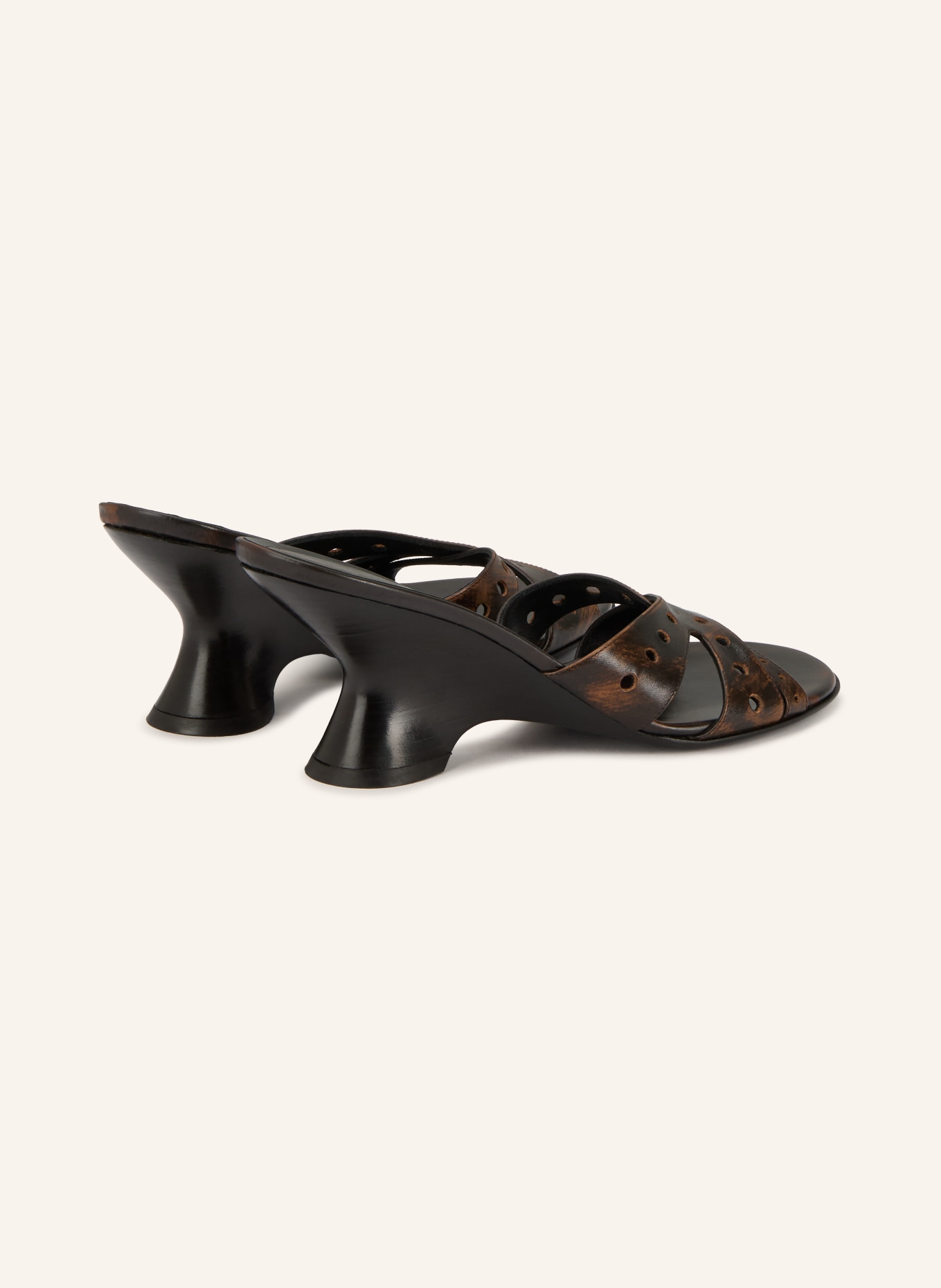 DRIES VAN NOTEN Klapki: CIEMNOBRĄZOWY