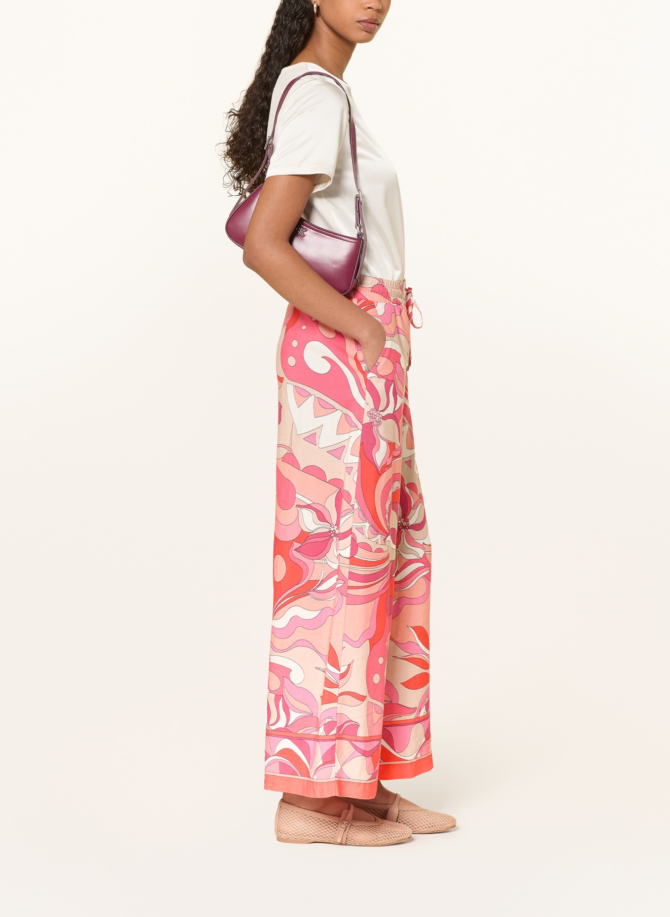 CAMBIO Malene pants AUGUST: PINK / RED / SALMON