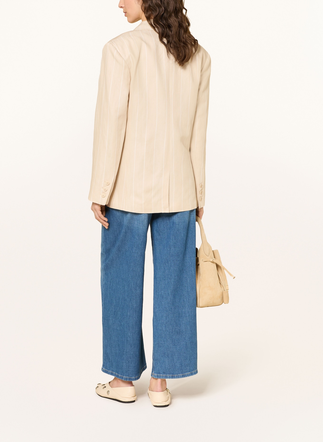 CAMBIO Wide Leg Jeans: 5117 sunny medium contrast