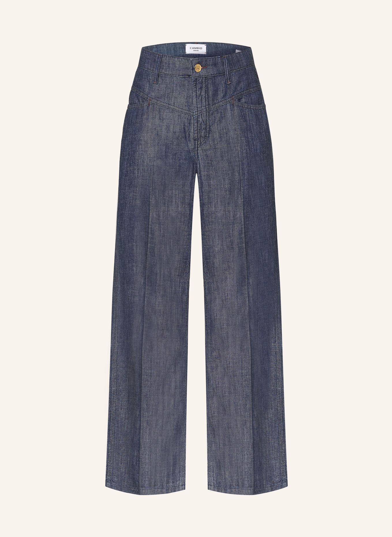 CAMBIO Wide Leg Jeans AIMEE: 5202 eco rinsed