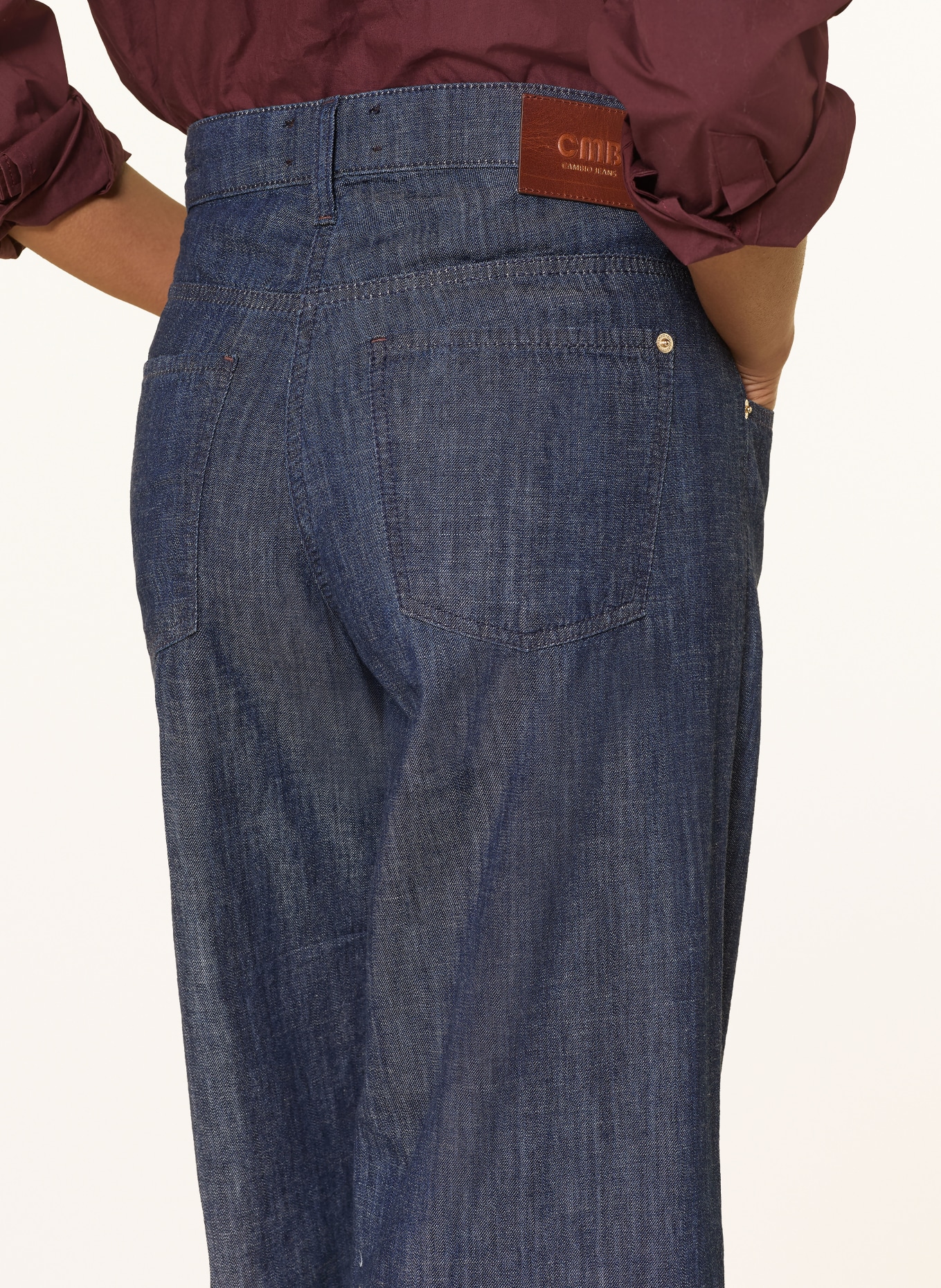 CAMBIO Wide Leg Jeans AIMEE: 5202 eco rinsed