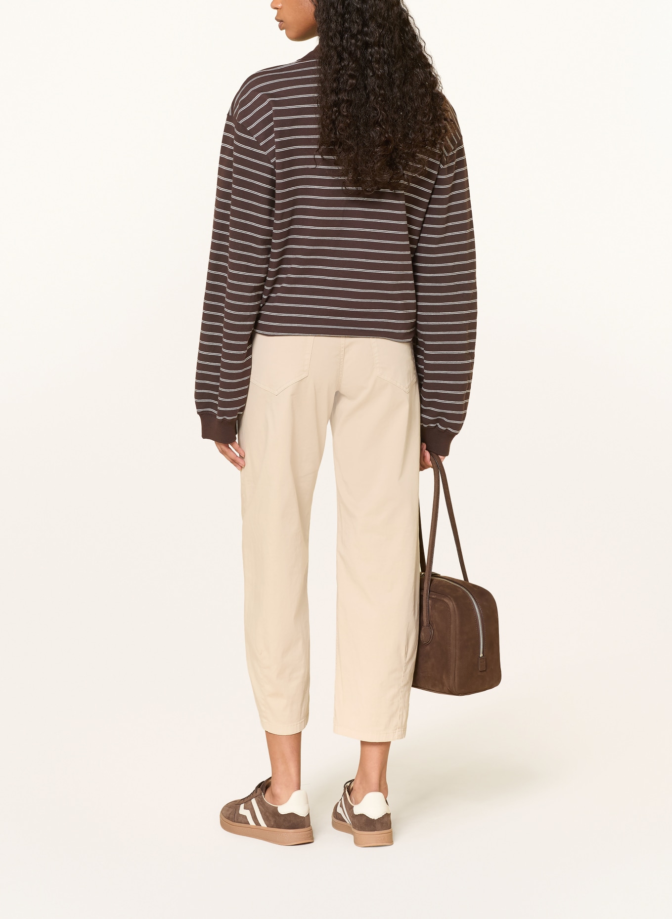 CAMBIO Spodnie 7/8 ELIN: BEŻOWY