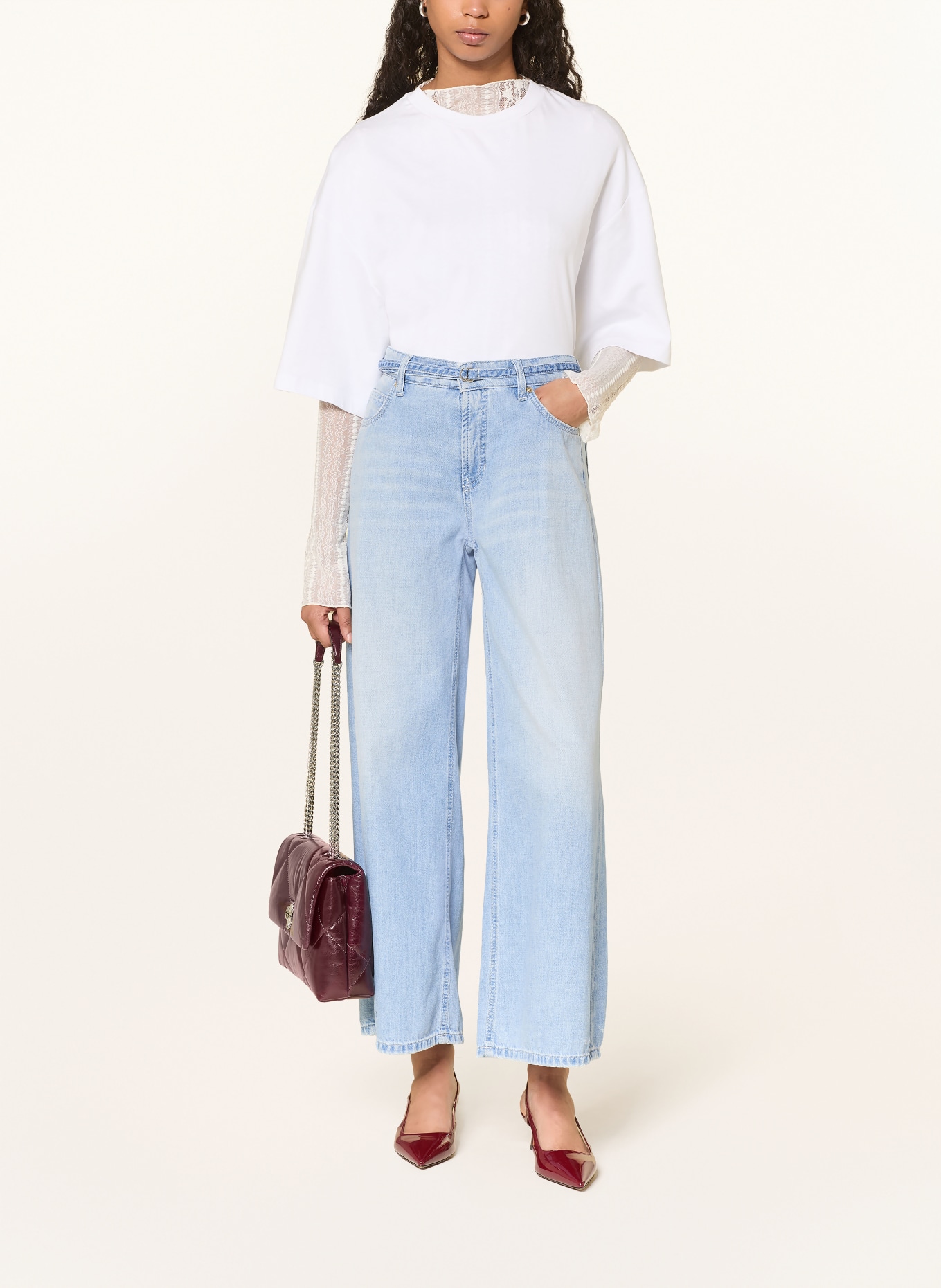 CAMBIO Wide Leg Jeans PALAZZO: 5360 blue mirage