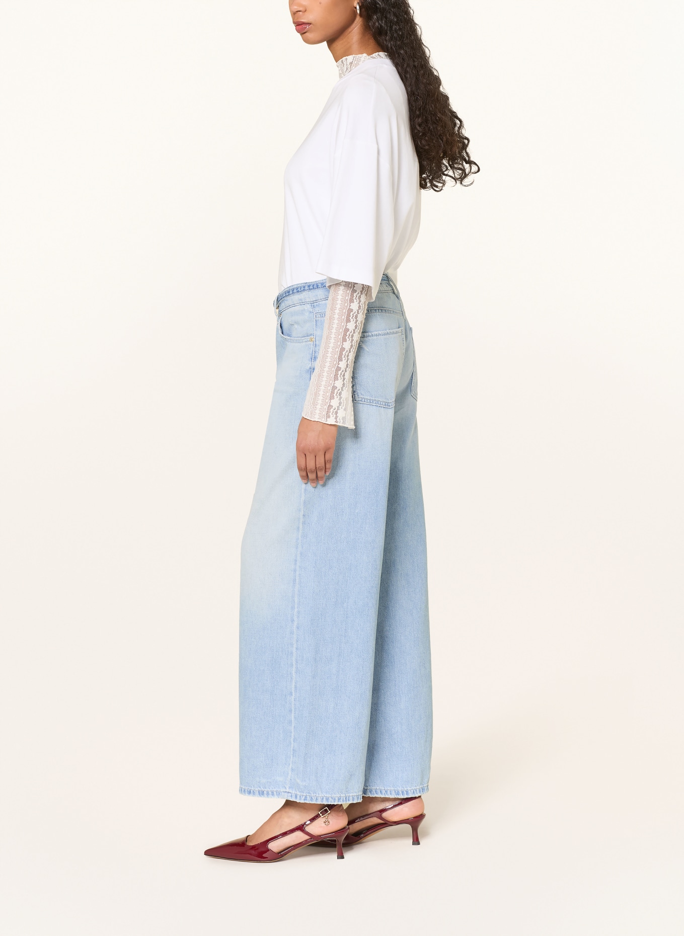 CAMBIO Wide Leg Jeans PALAZZO: 5360 blue mirage